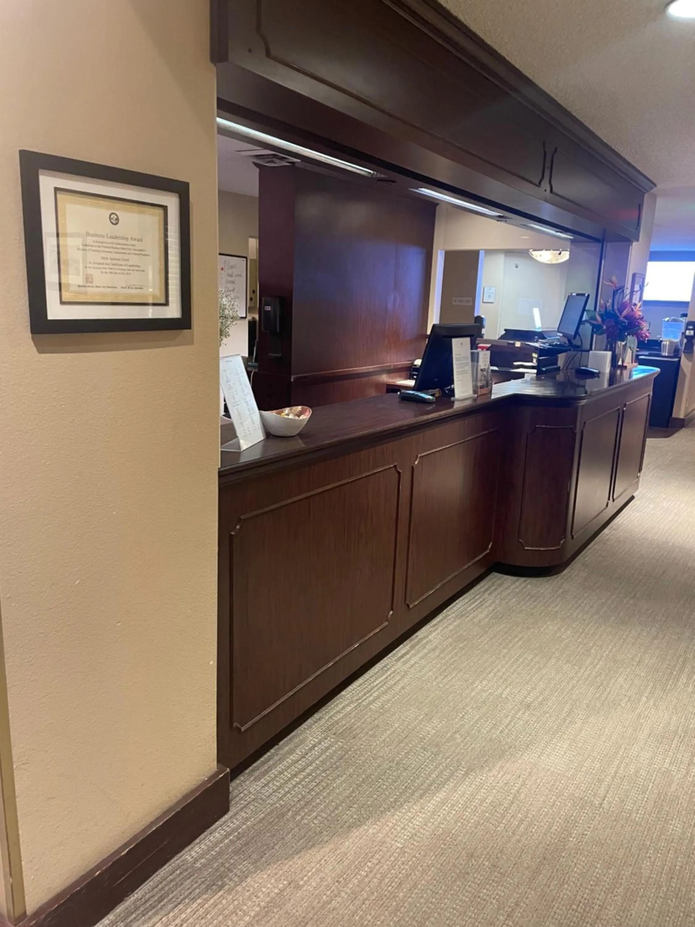 Lobby or reception in The Mark Spencer Hotel