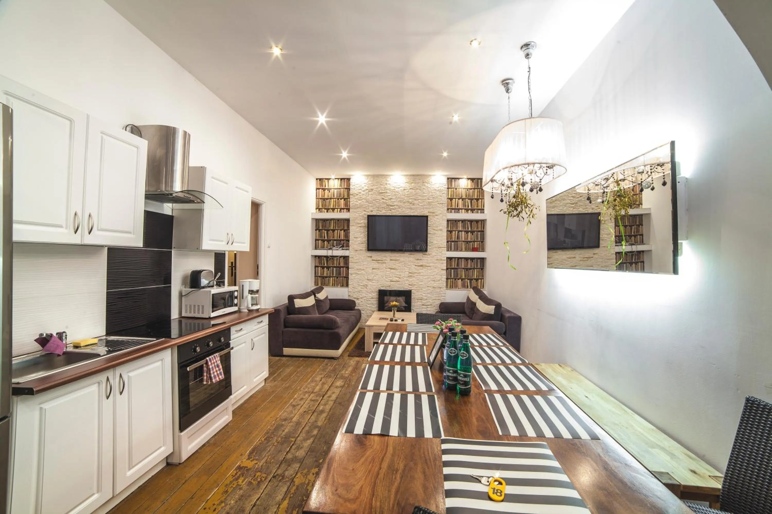 Communal lounge/ TV room in Residence B&B La Fontaine Aparthotel