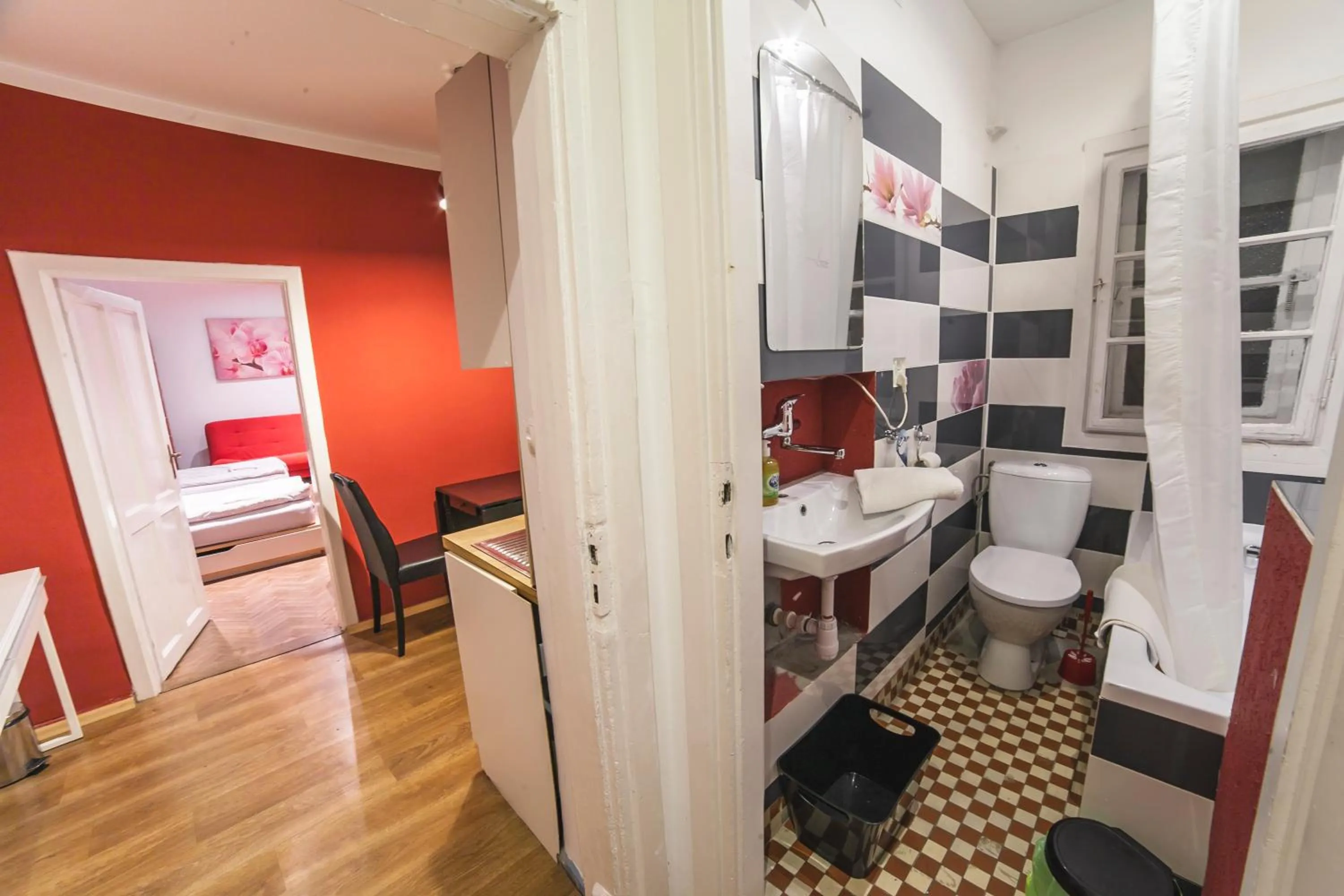 Toilet, Bed in Residence B&B La Fontaine Aparthotel