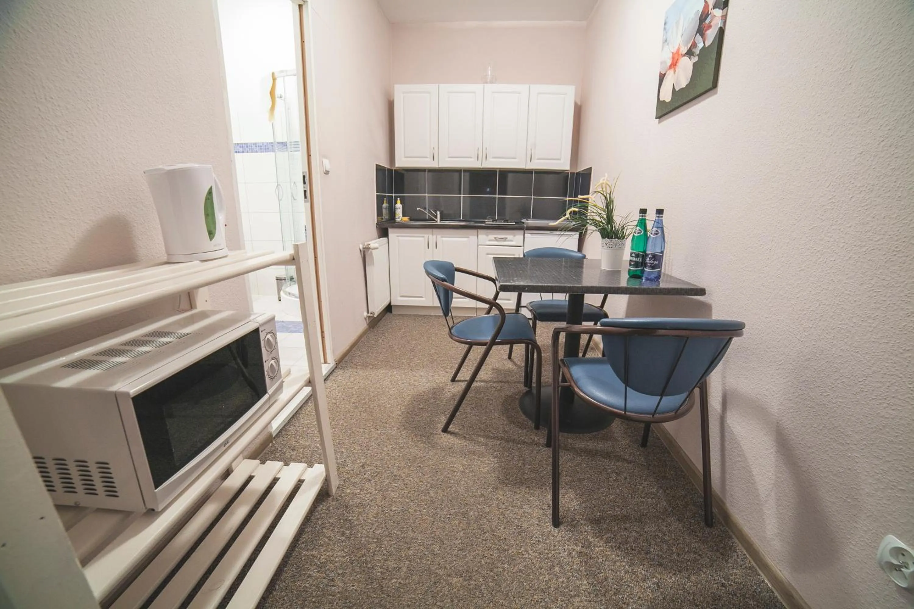 Kitchen or kitchenette in Residence B&B La Fontaine Aparthotel