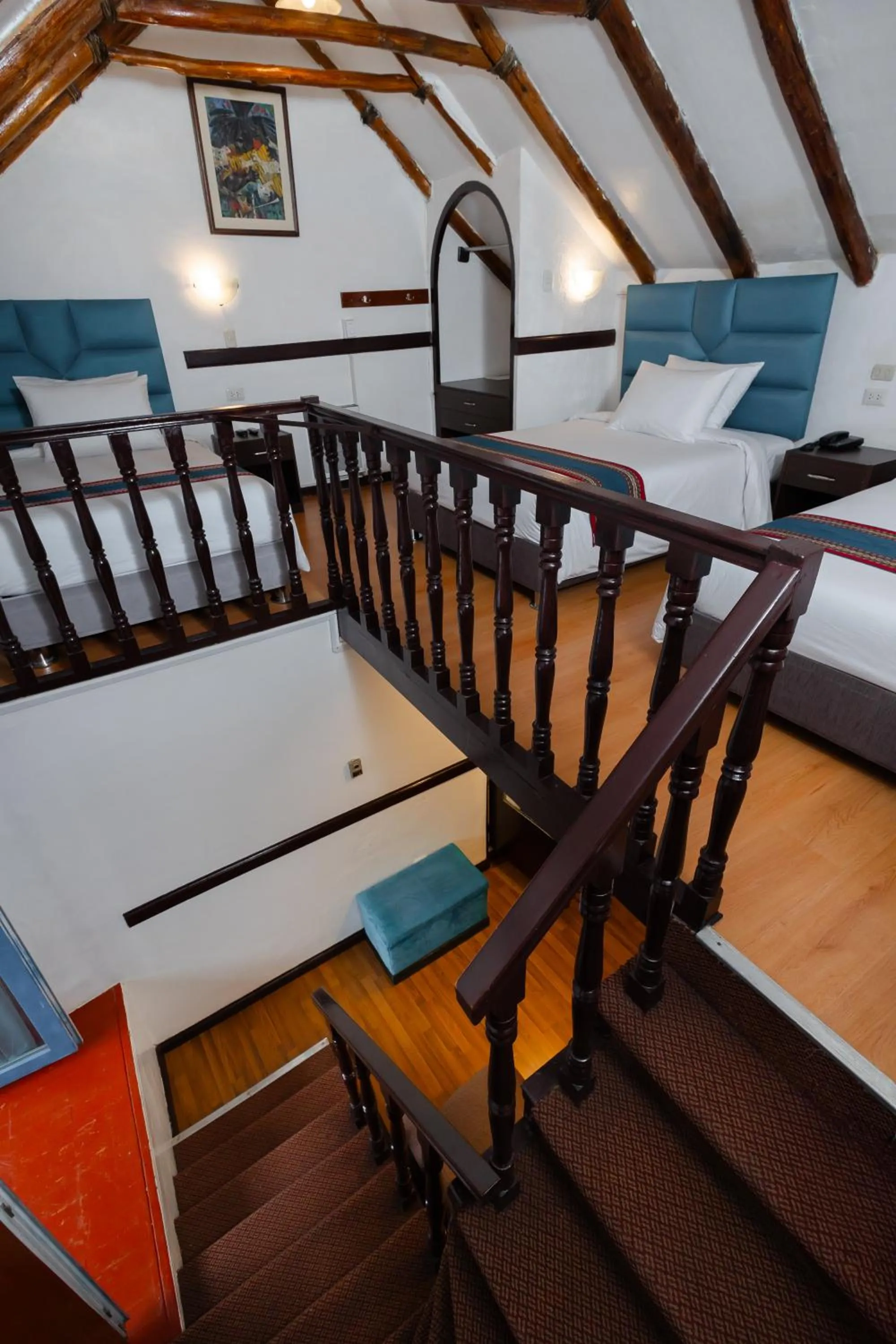 Bed in Hotel Hacienda Cusco Plaza