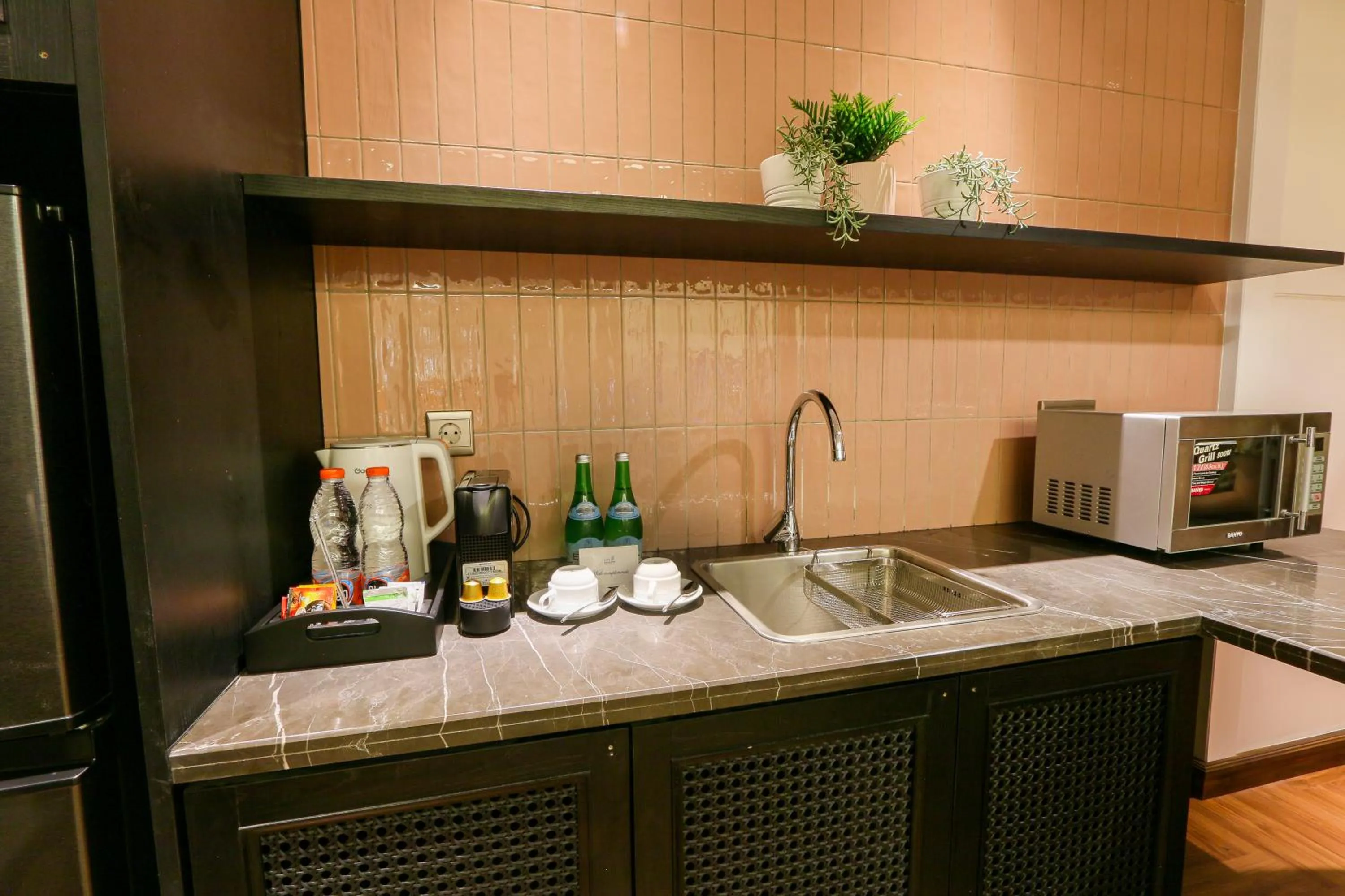 kitchen in Java Paragon Hotel & Residences