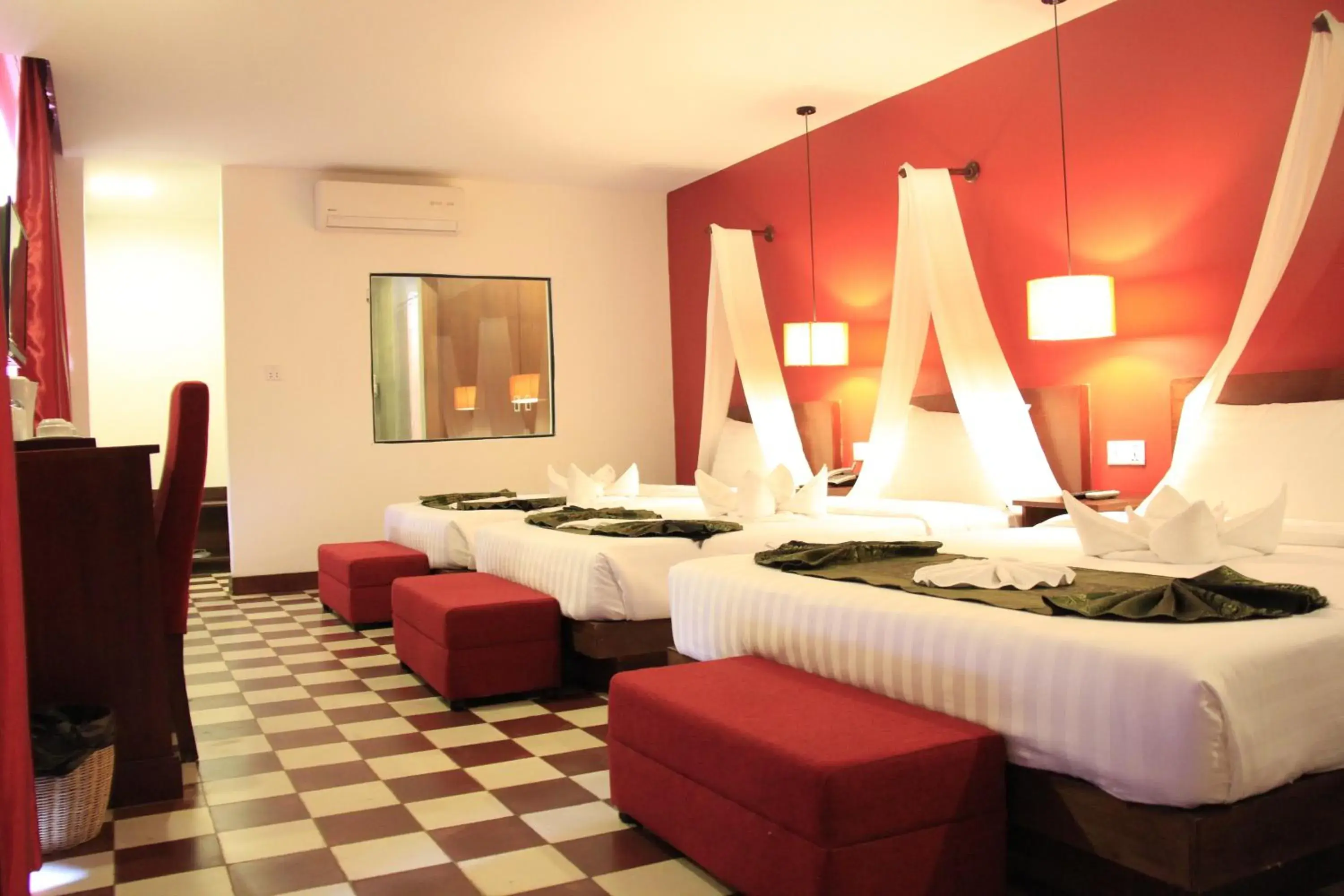 Bed in Mekong Angkor Palace Hotel Bed in Mekong Angkor Palace Hotel