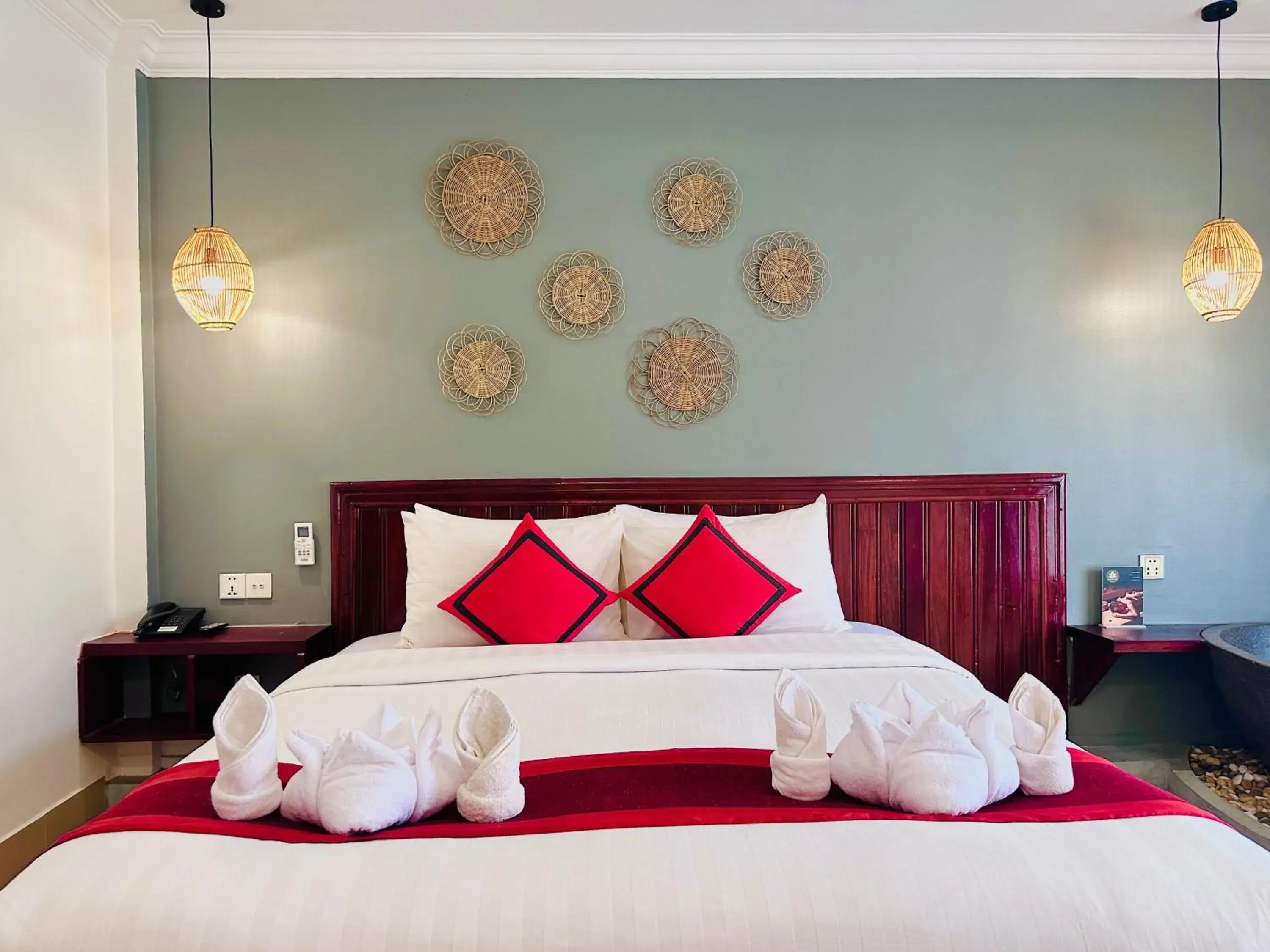 Bedroom, Bed in Mekong Angkor Palace Hotel Bedroom, Bed in Mekong Angkor Palace Hotel