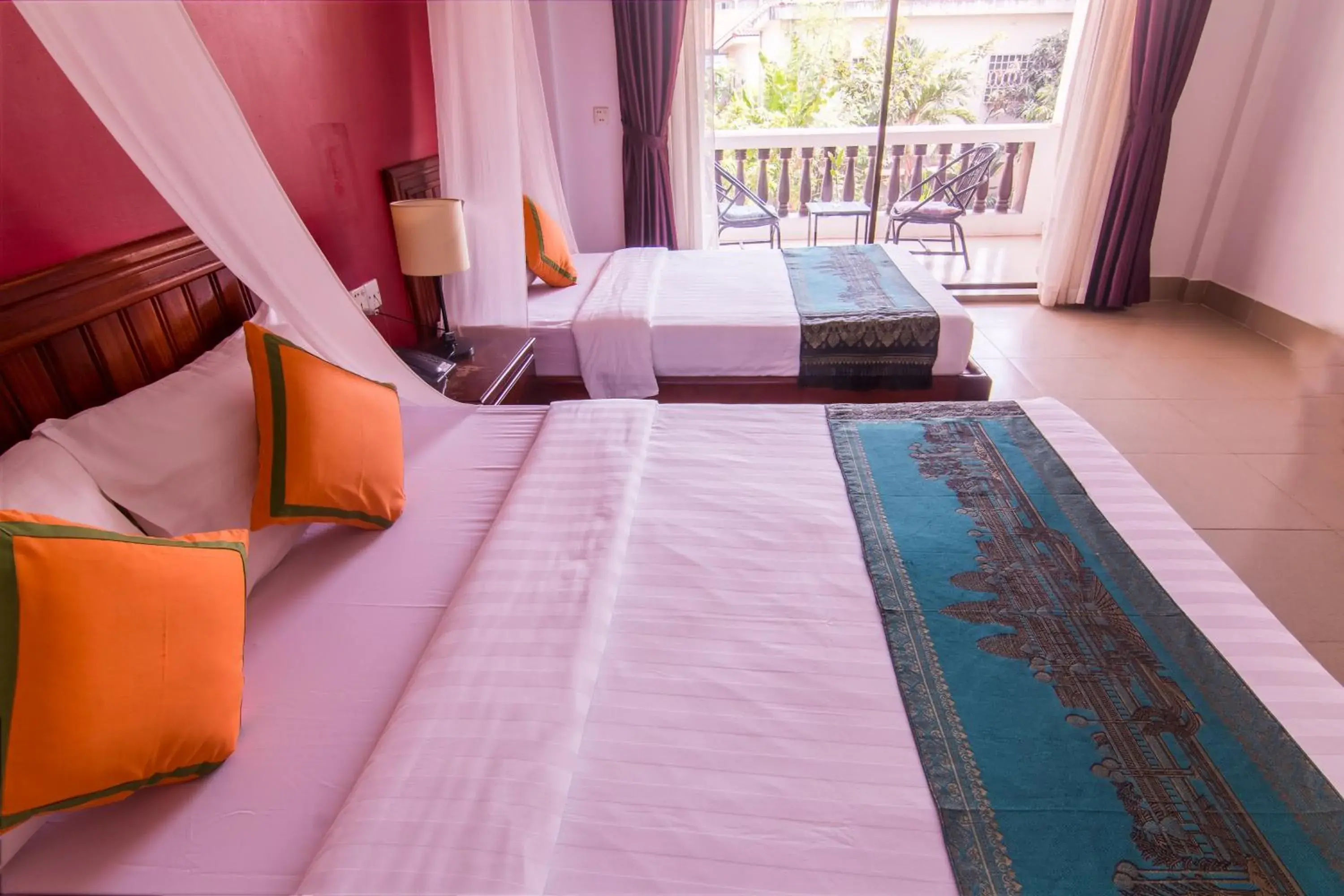 Superior Twin Room with Balcony in Mekong Angkor Palace Hotel Superior Twin Room with Balcony in Mekong Angkor Palace Hotel