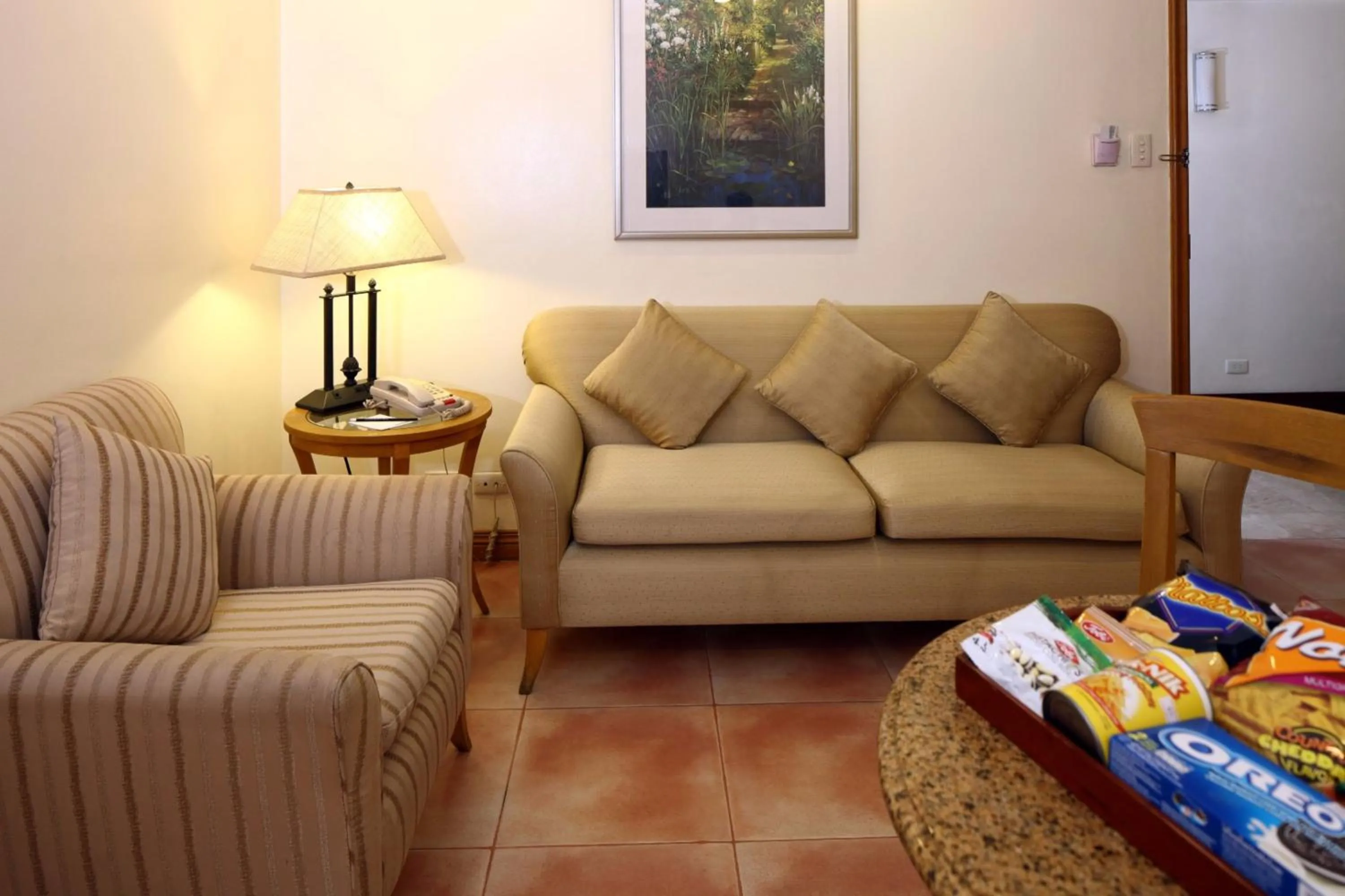 Living room in City Garden Suites Manila