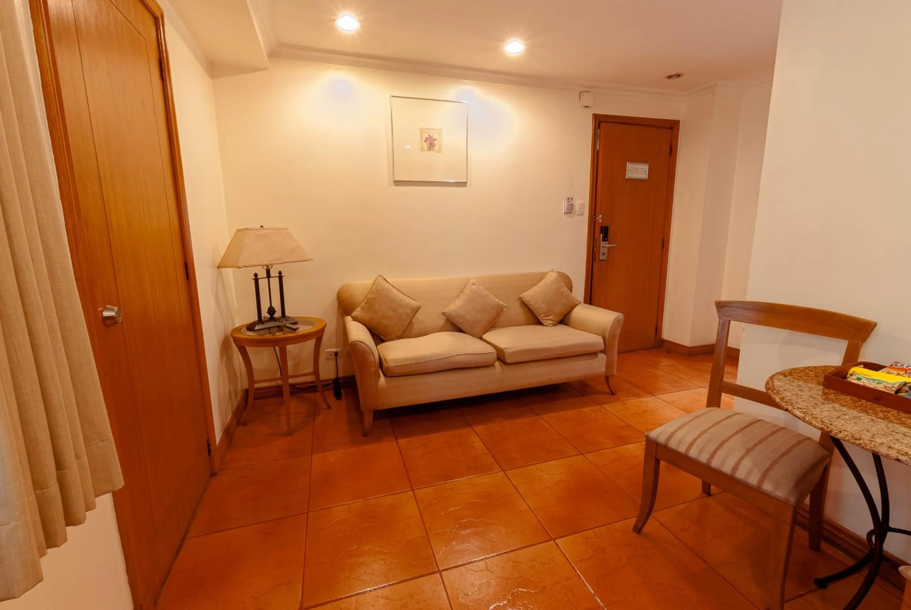 Living room in City Garden Suites Manila