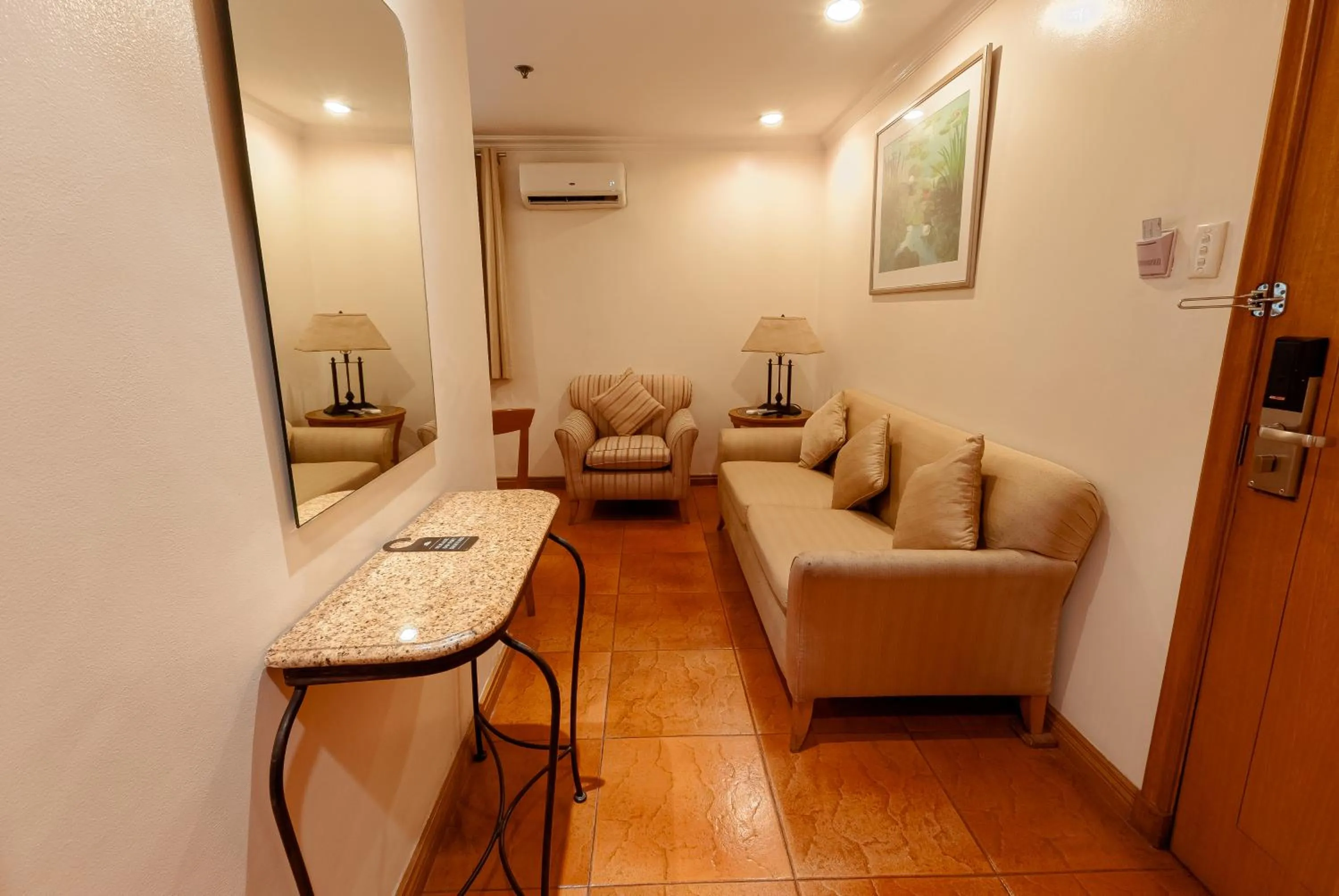 Living room in City Garden Suites Manila