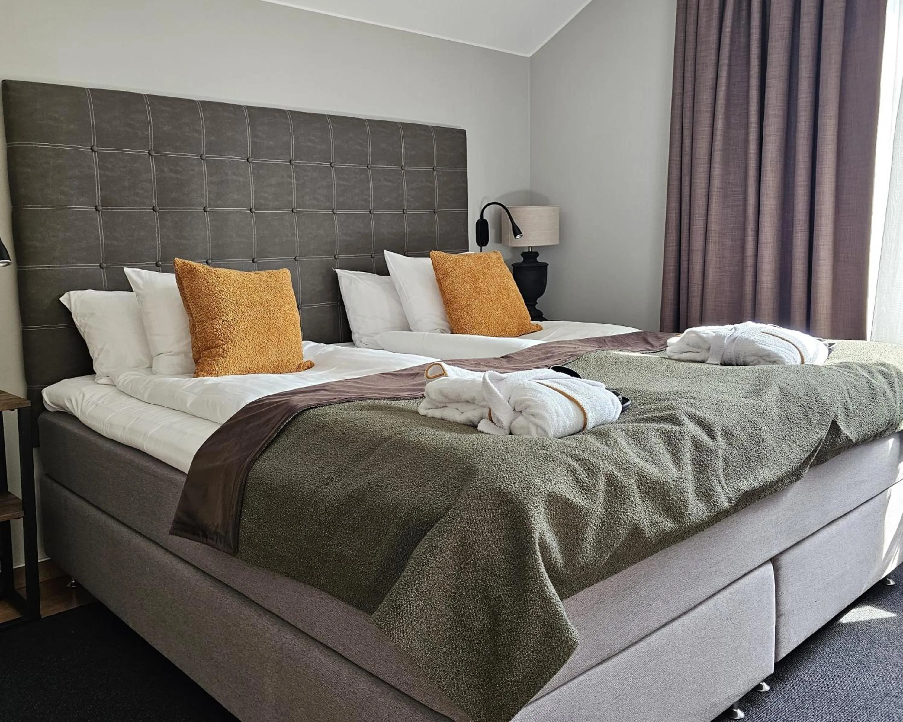 Bedroom, Bed in Hotel Skansen