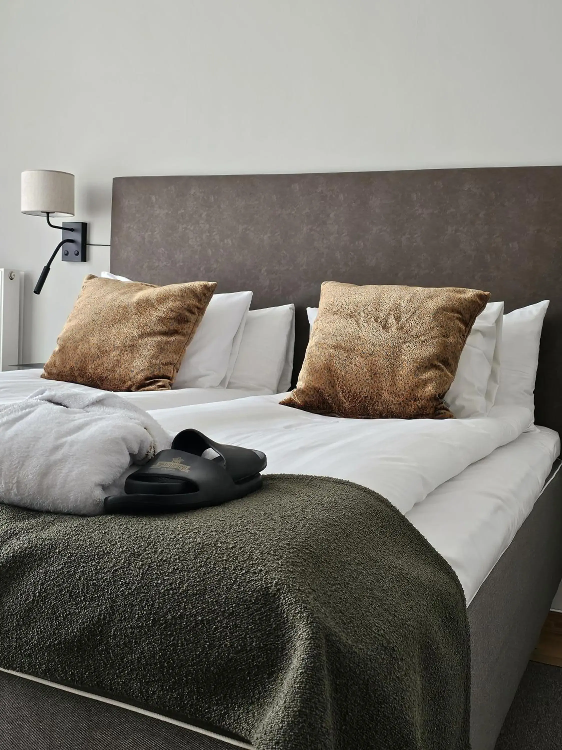 Bed in Hotel Skansen Bed in Hotel Skansen