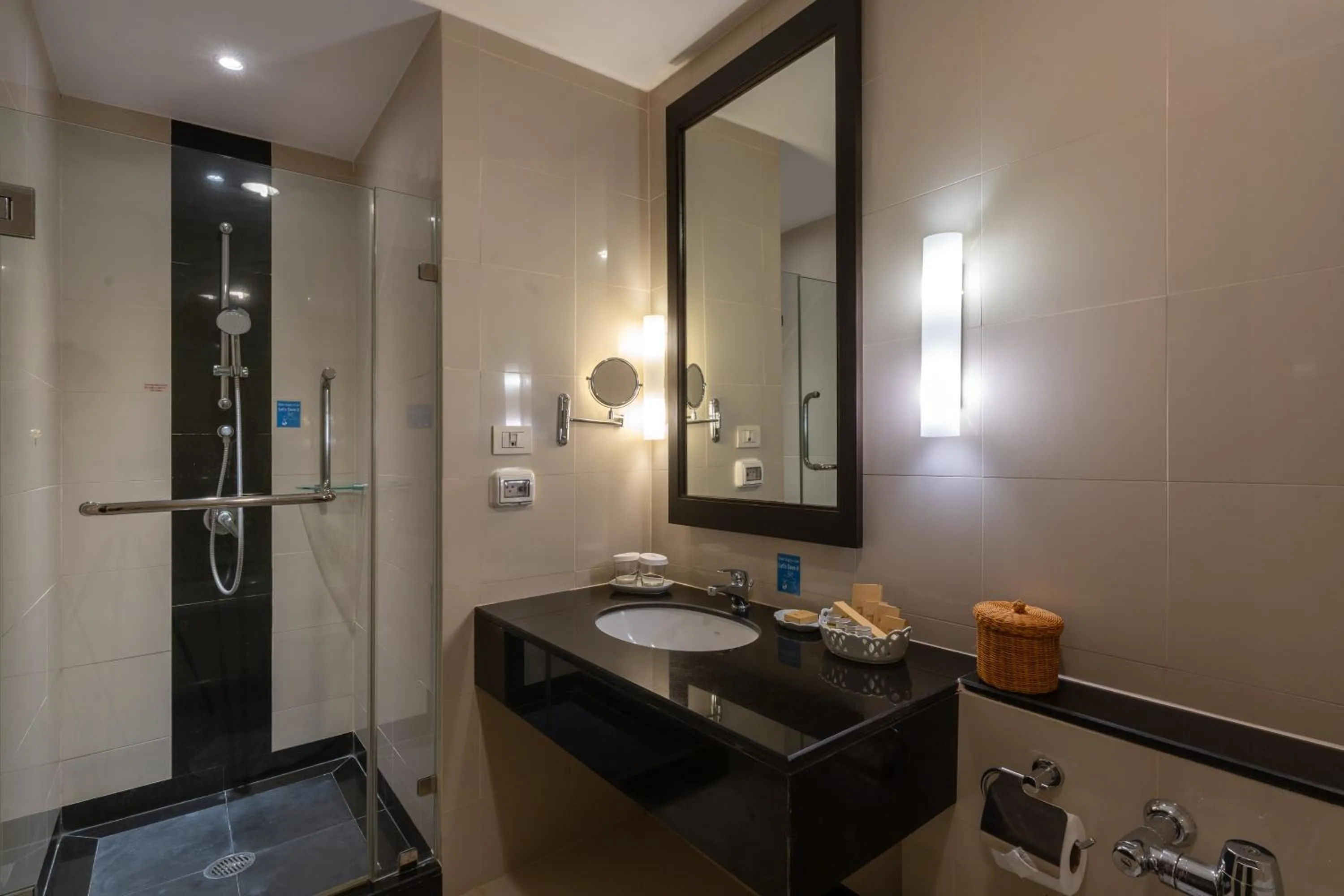 Shower in Cape Racha Hotel