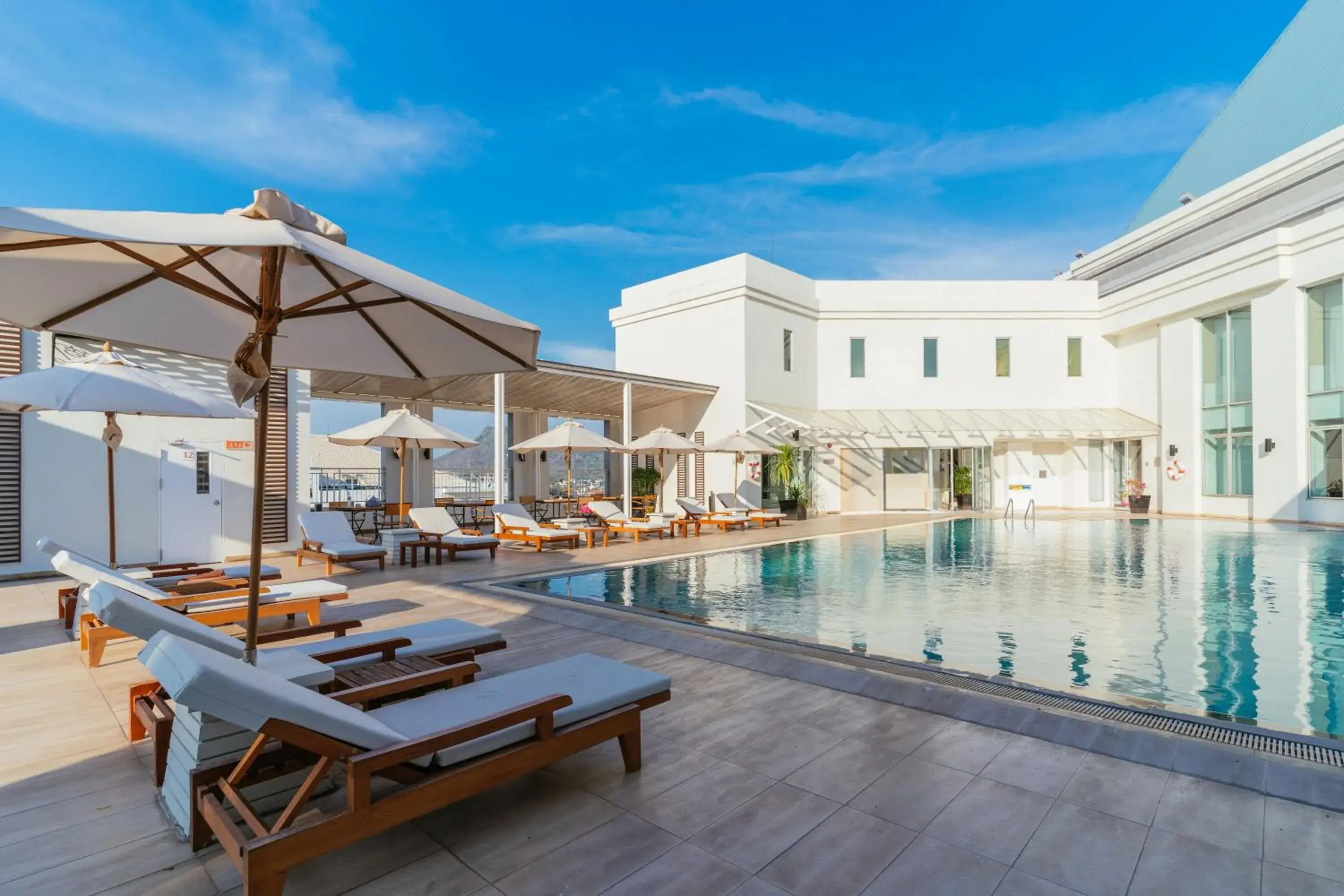 Swimming pool in Cape Racha Hotel Swimming pool in Cape Racha Hotel