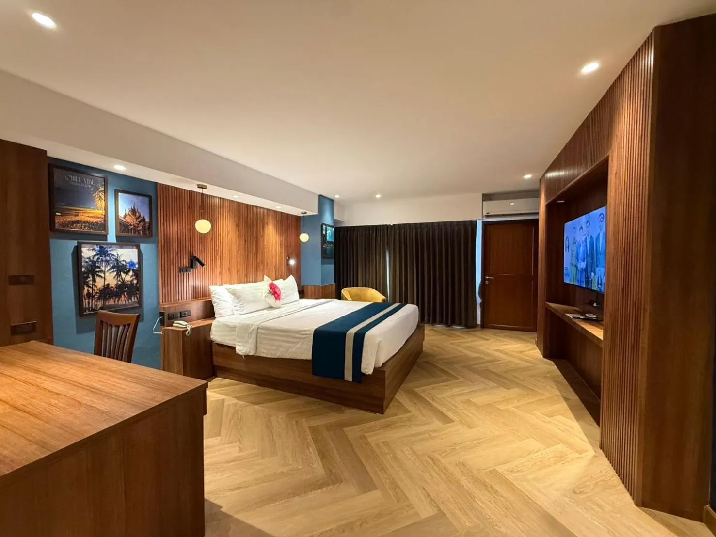 Bedroom, Bed in Baywalk Residence Pattaya