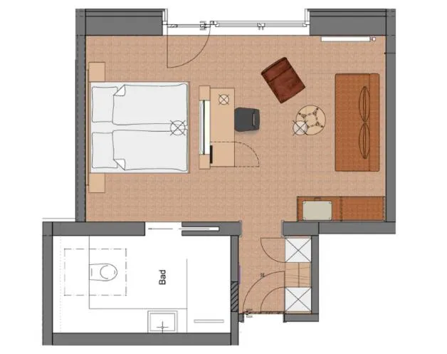 Floor plan in Weinhotel Pfeffer & Salz
