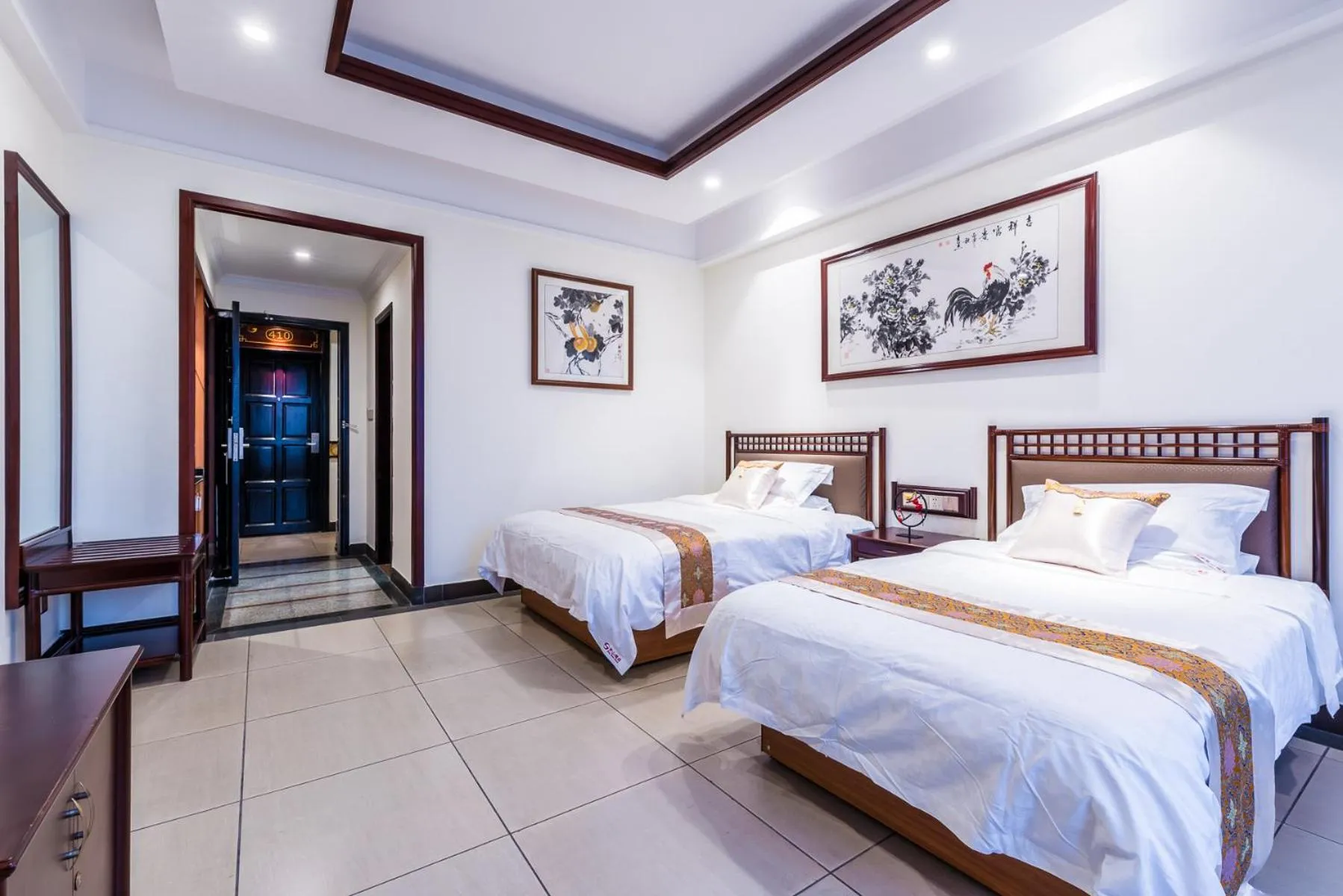 Bed in Hainan Jingshan Hotel