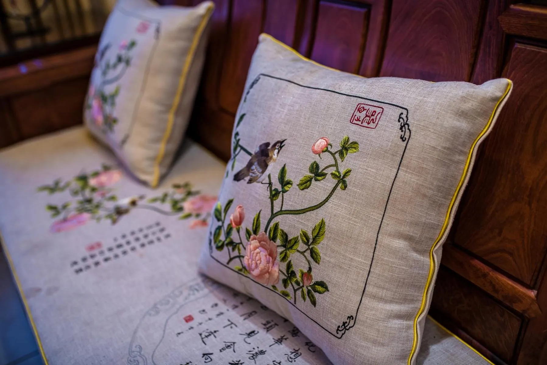 Bed in Hainan Jingshan Hotel