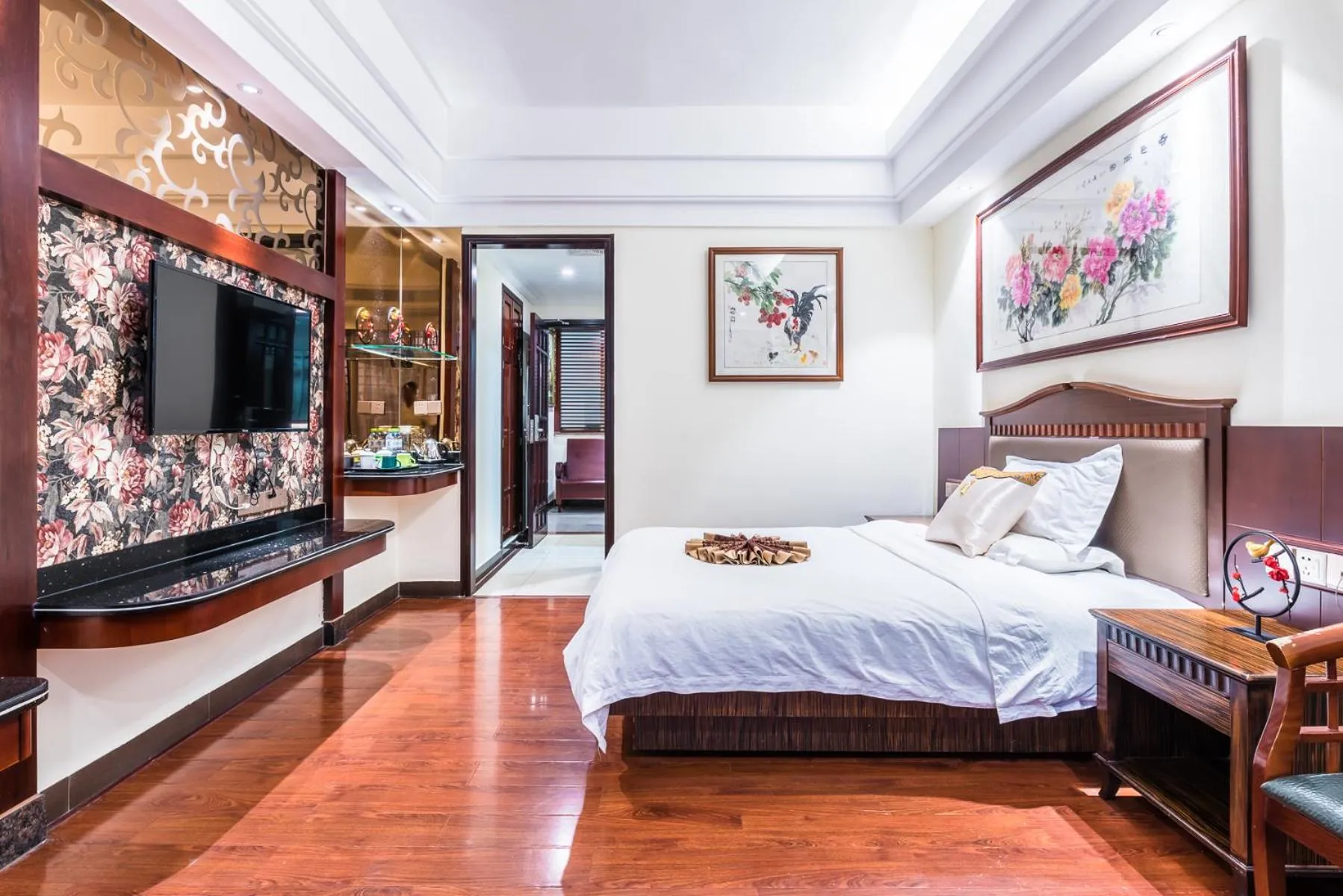 Bed in Hainan Jingshan Hotel