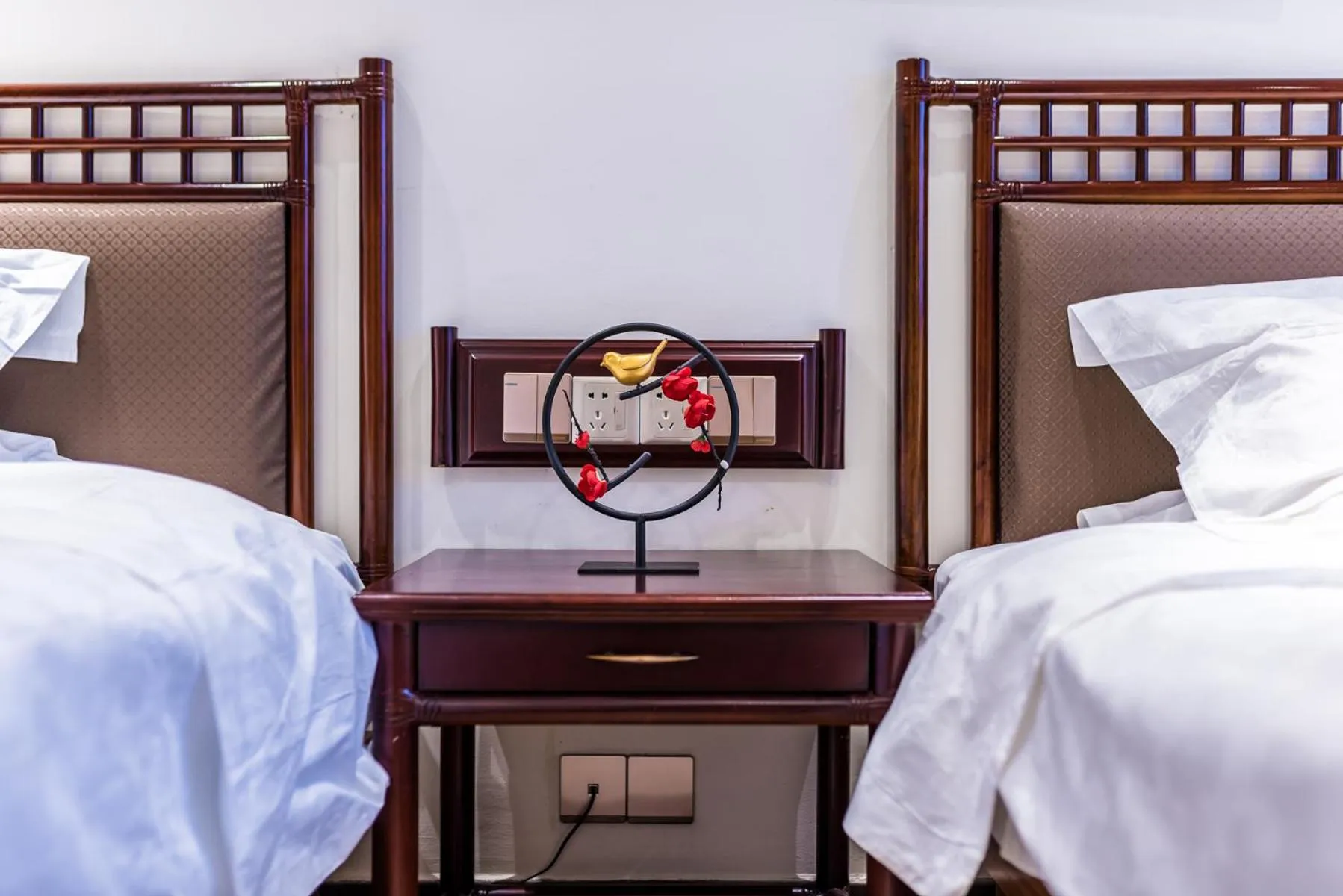 Bed in Hainan Jingshan Hotel
