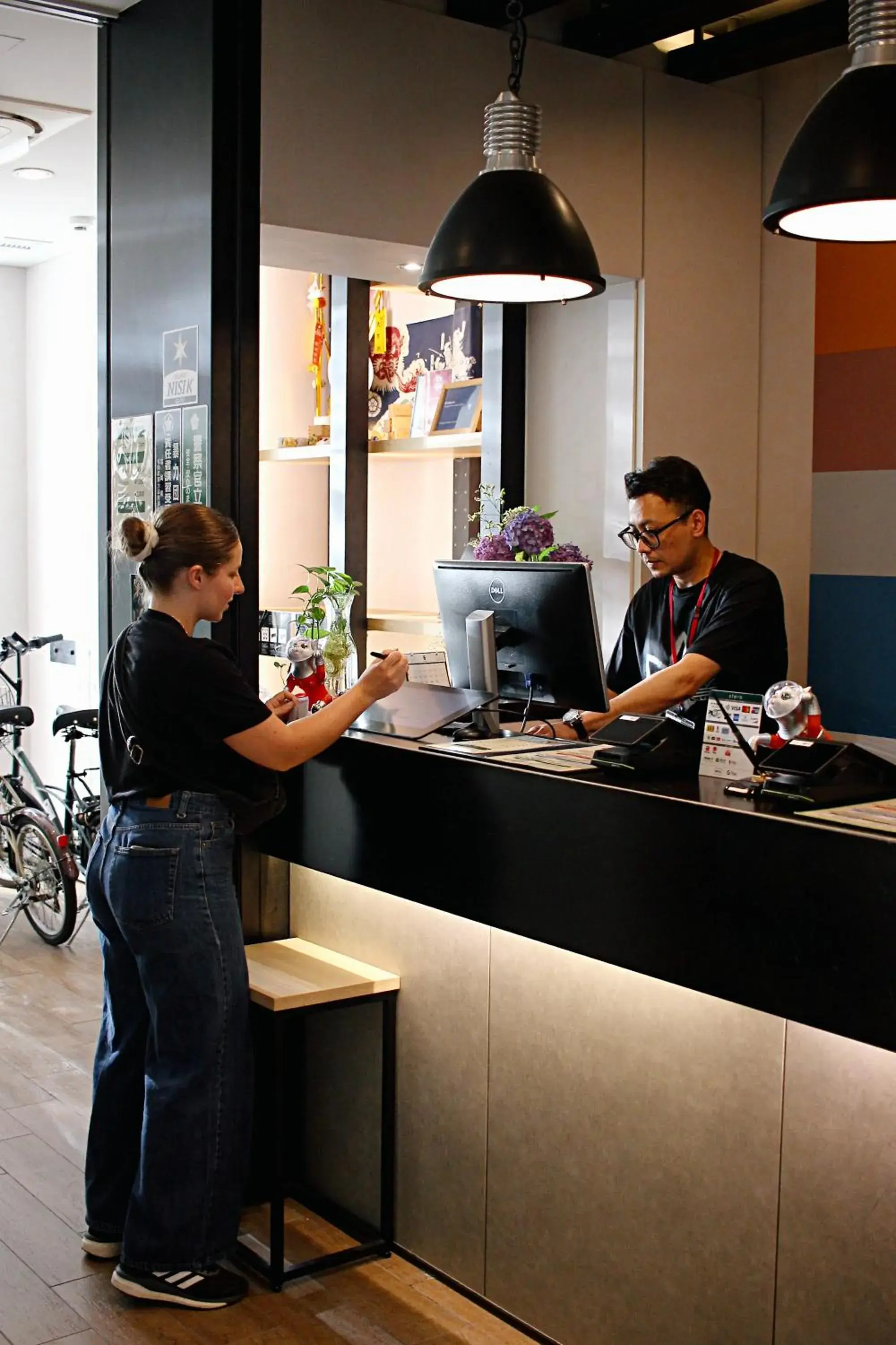 Lobby or reception in WeBase Hakata Hostel Lobby or reception in WeBase Hakata Hostel