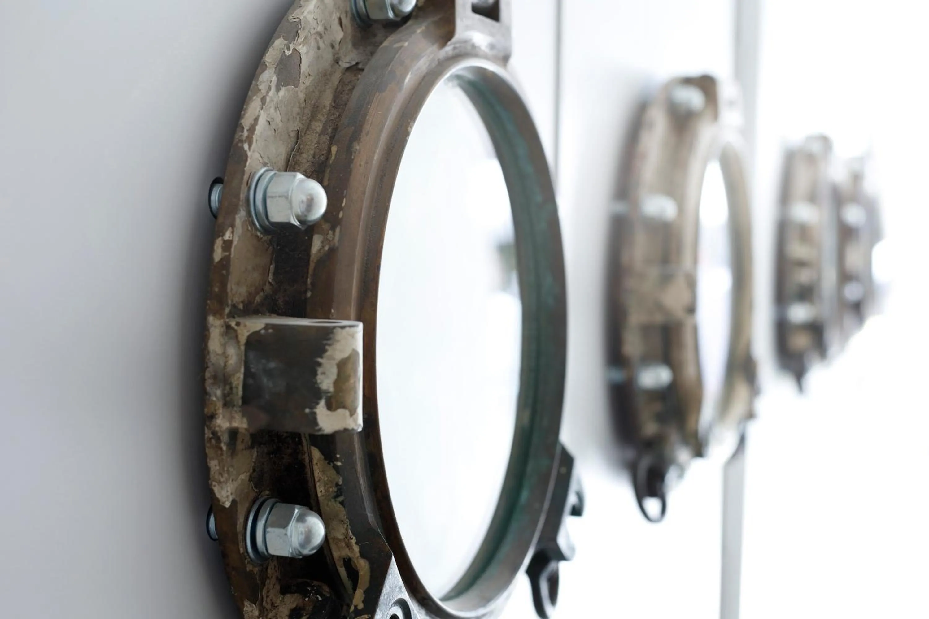 Decorative detail in WeBase Hakata Hostel