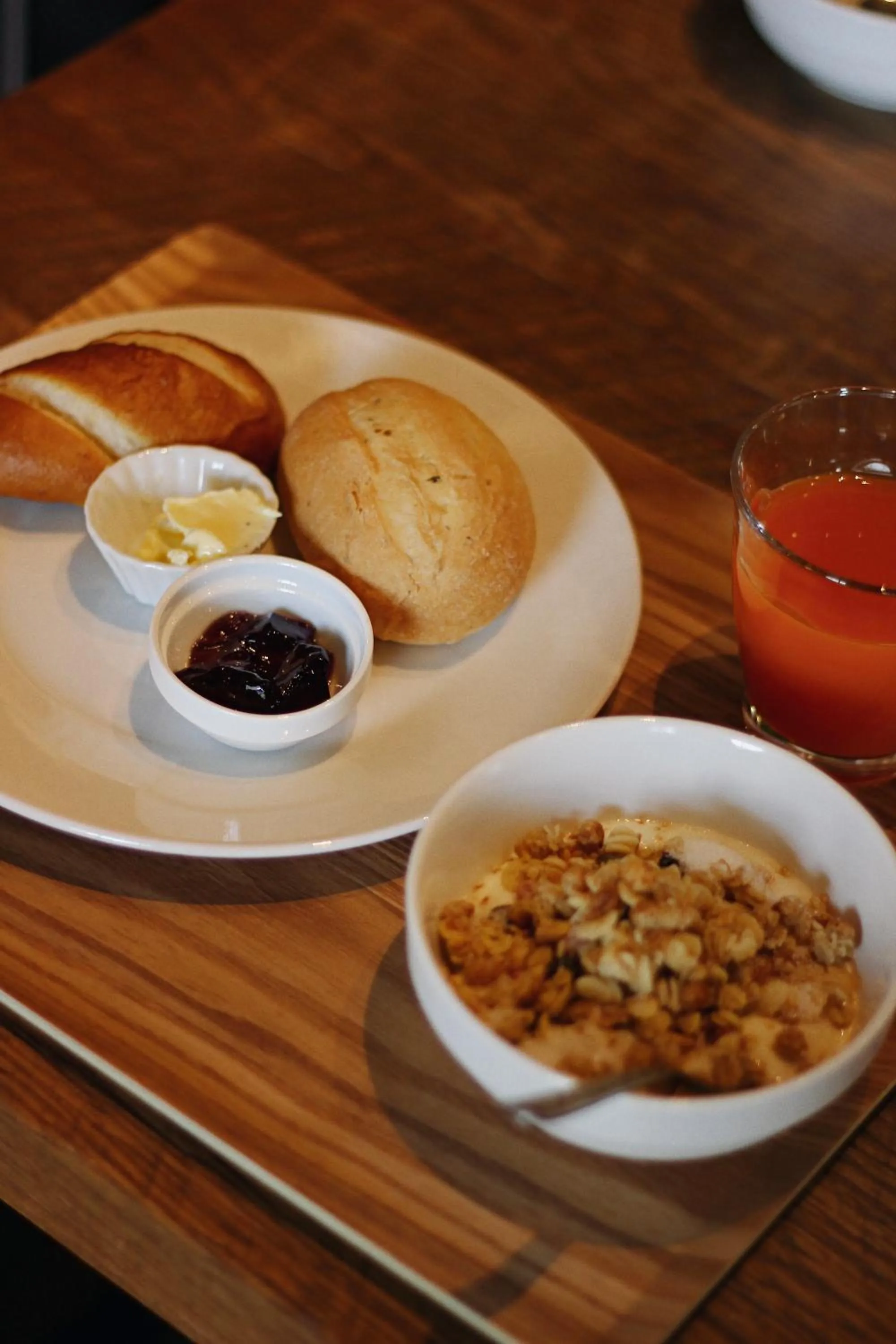 Buffet breakfast in WeBase Hakata Hostel