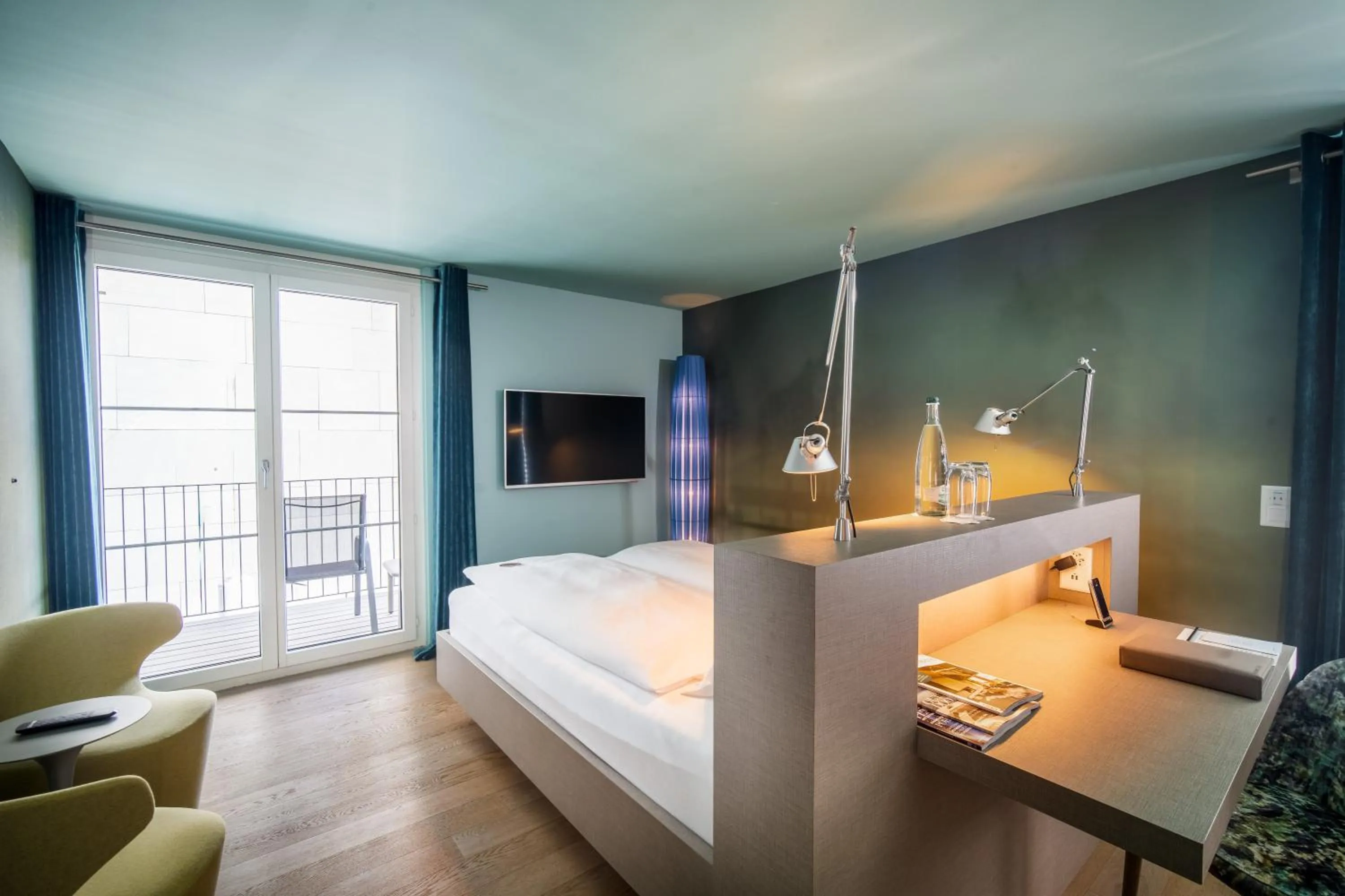 Bed in Seerose Resort & Spa