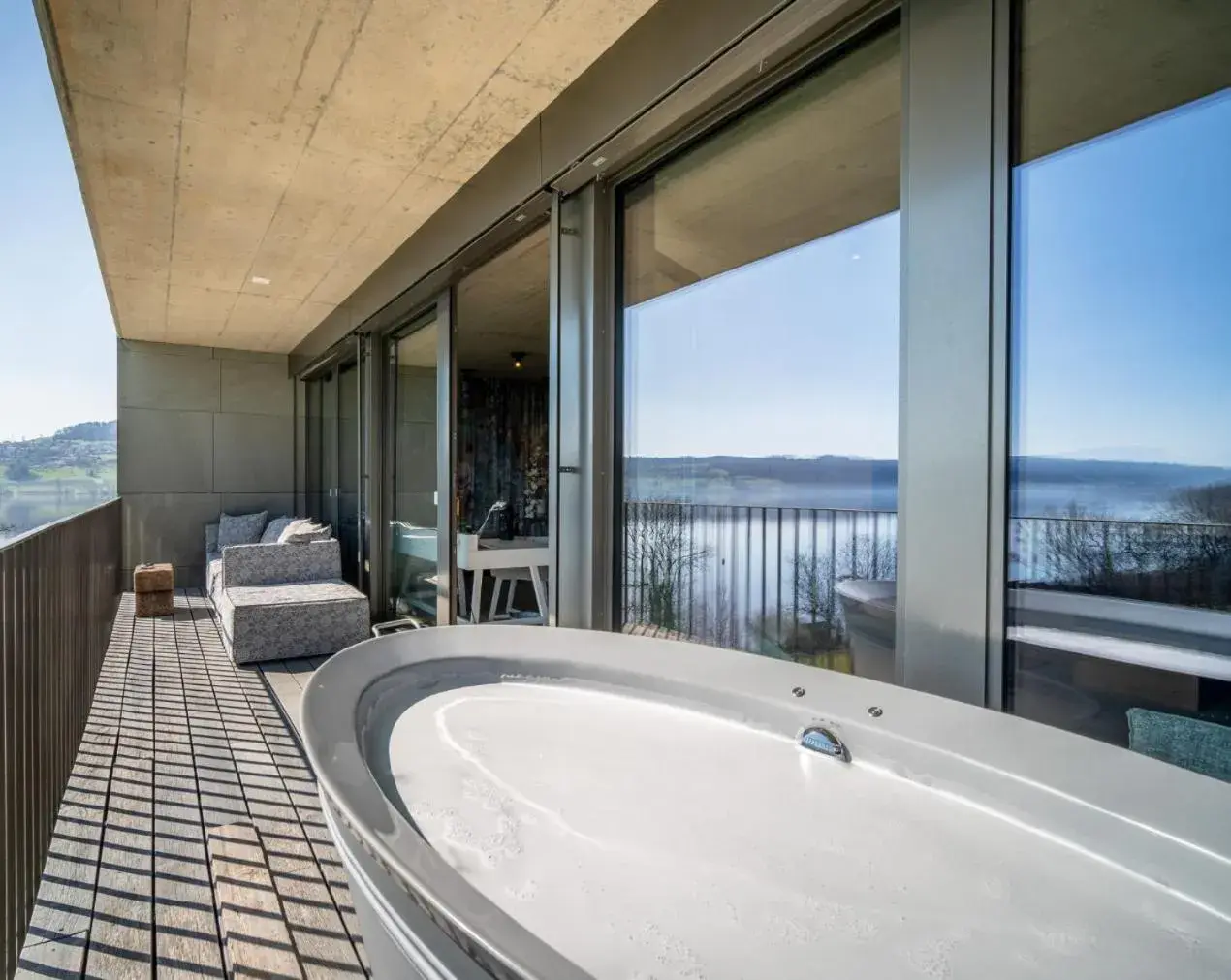 Swimming pool in Seerose Resort & Spa Swimming pool in Seerose Resort & Spa