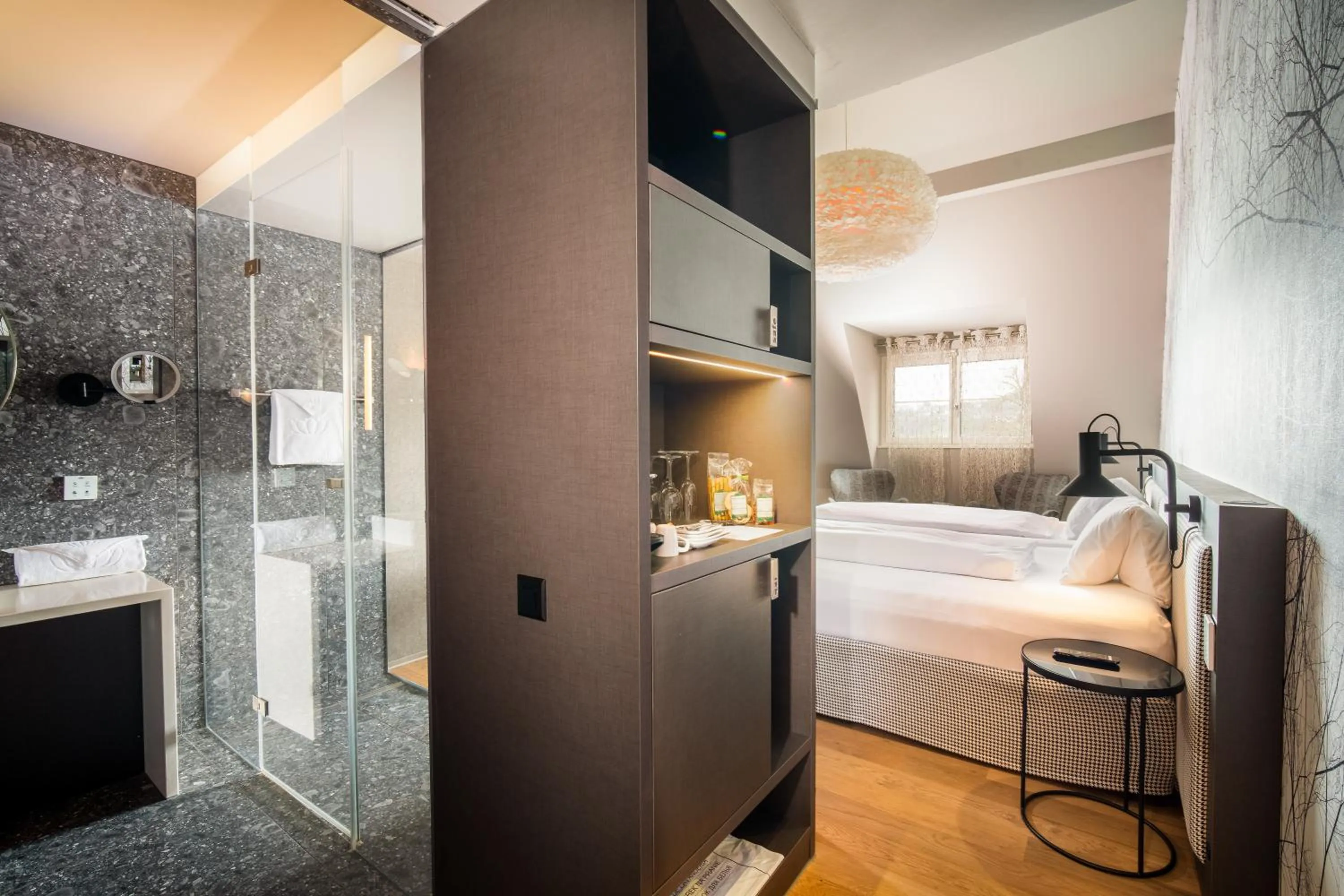 Bed in Seerose Resort & Spa