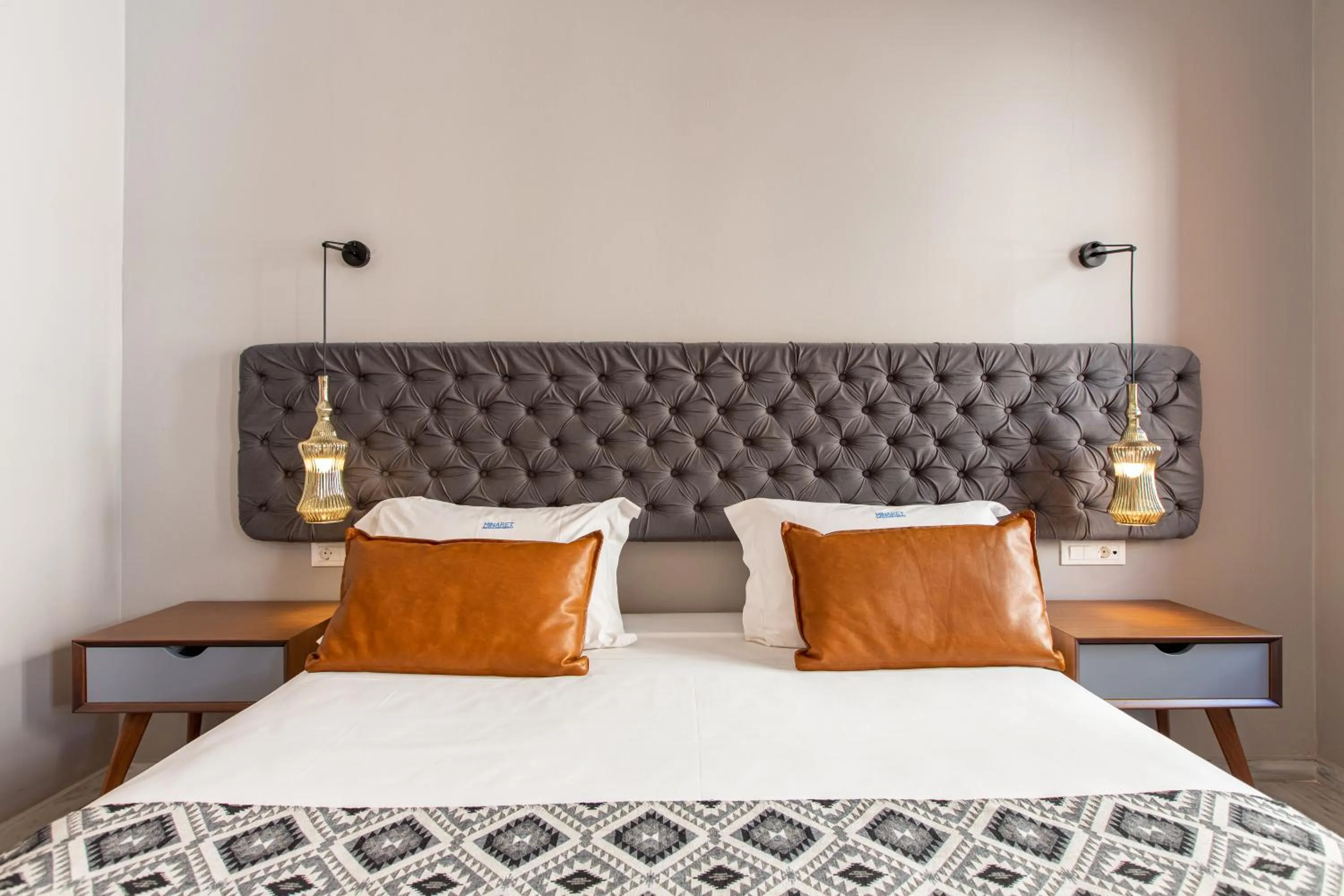 Bed in Minaret Suites and Apartments