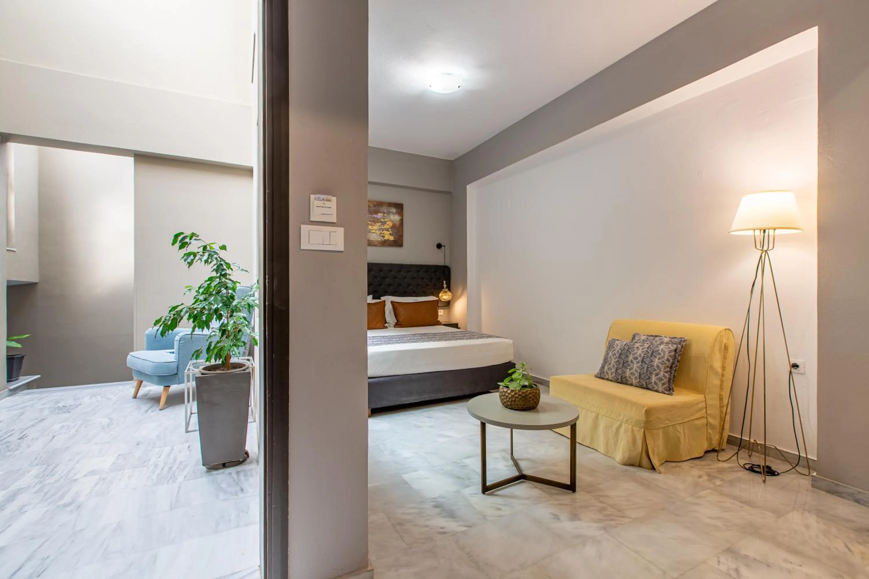 Bed in Minaret Suites and Apartments