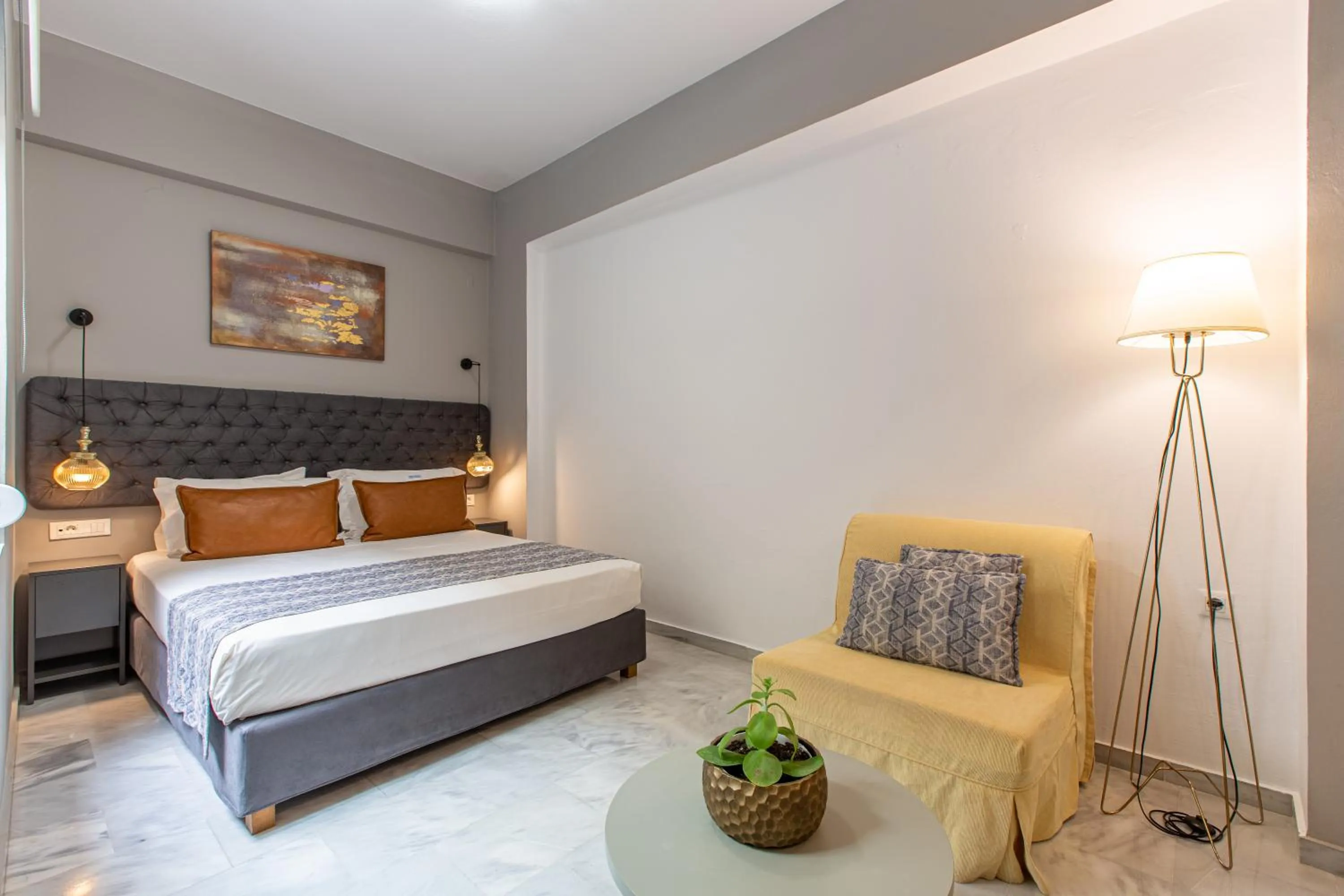 Bed in Minaret Suites and Apartments