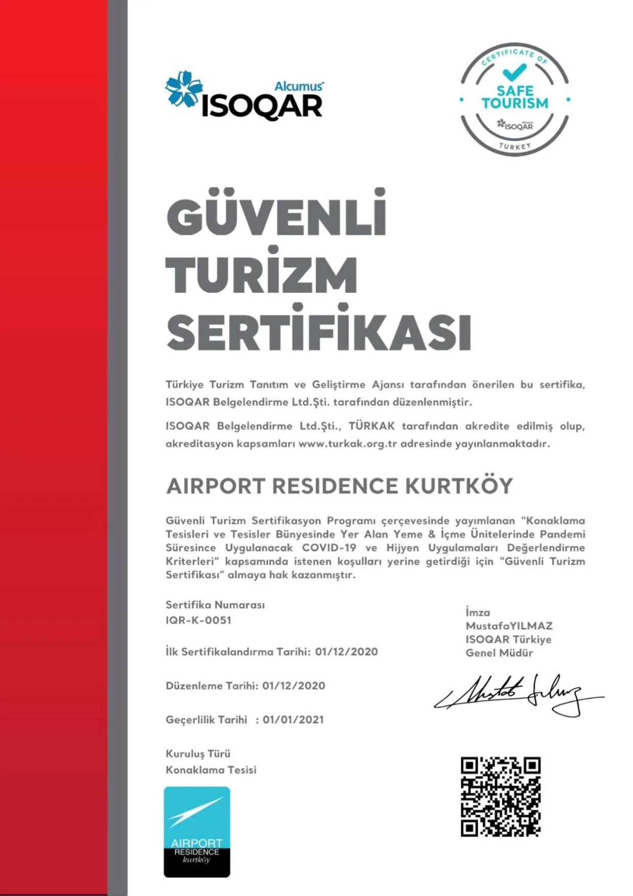 Certificate/Award in Airport Residence