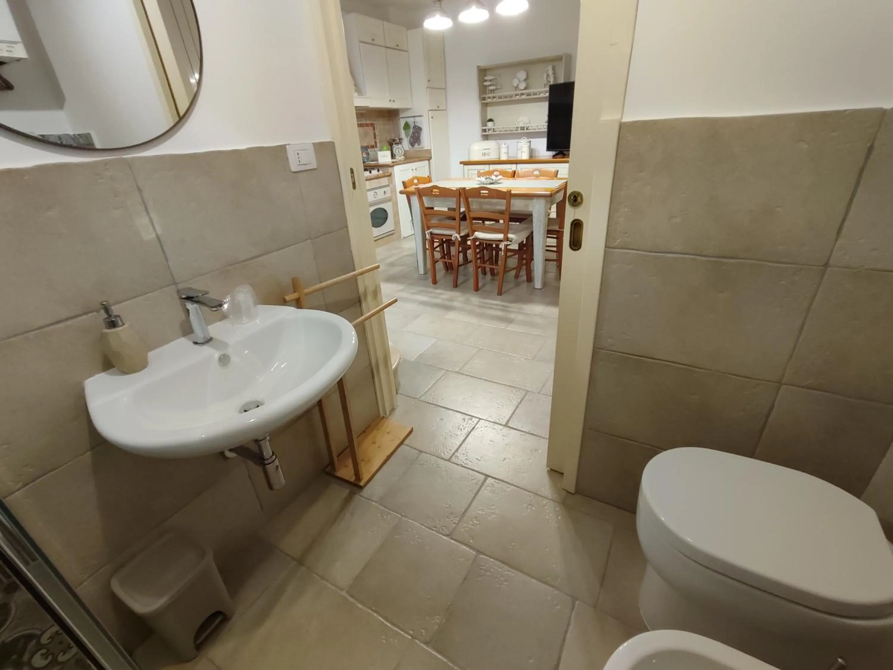 Toilet in B&B Punta Cutieri