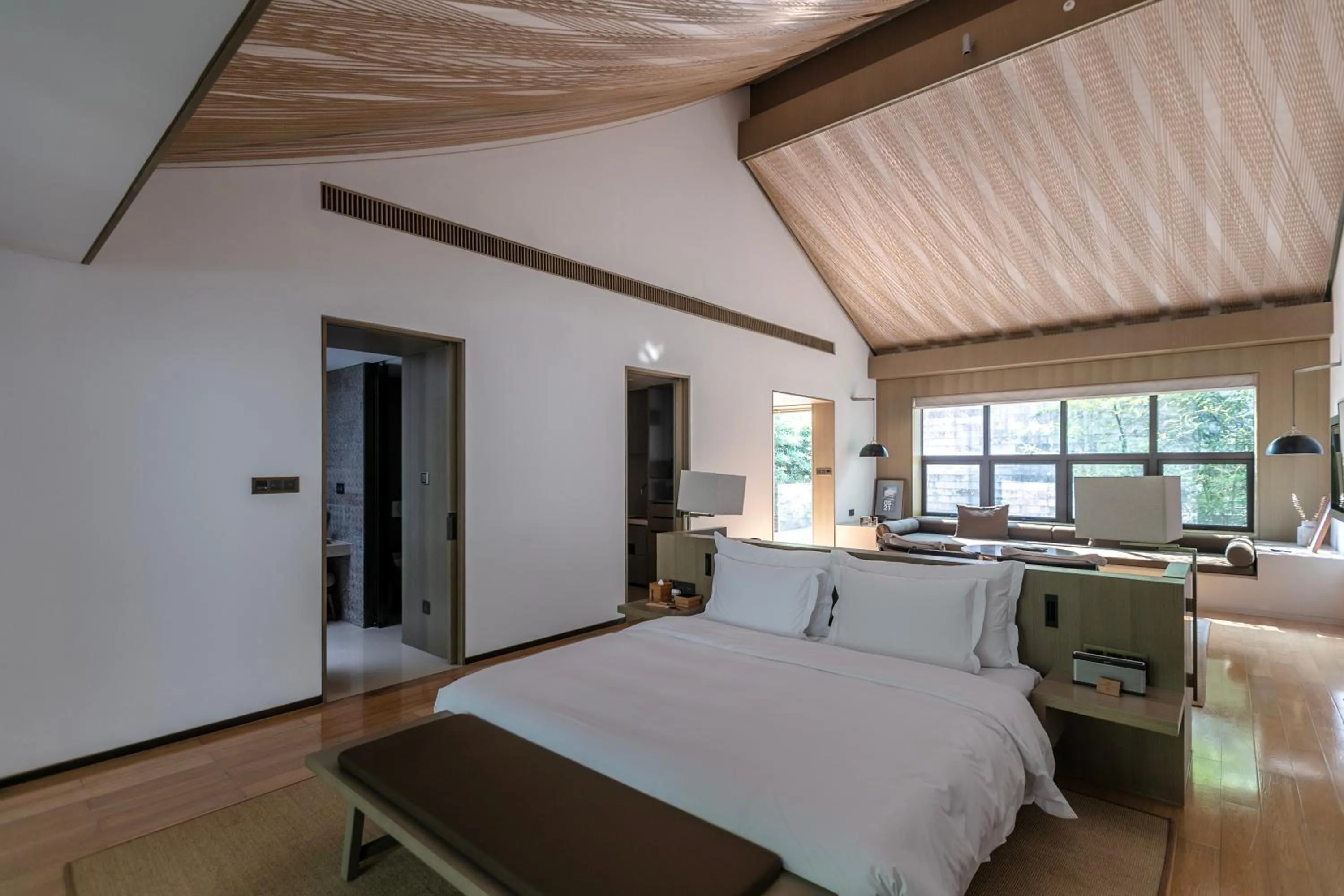 Bedroom, Bed in Yangshuo Sugar House