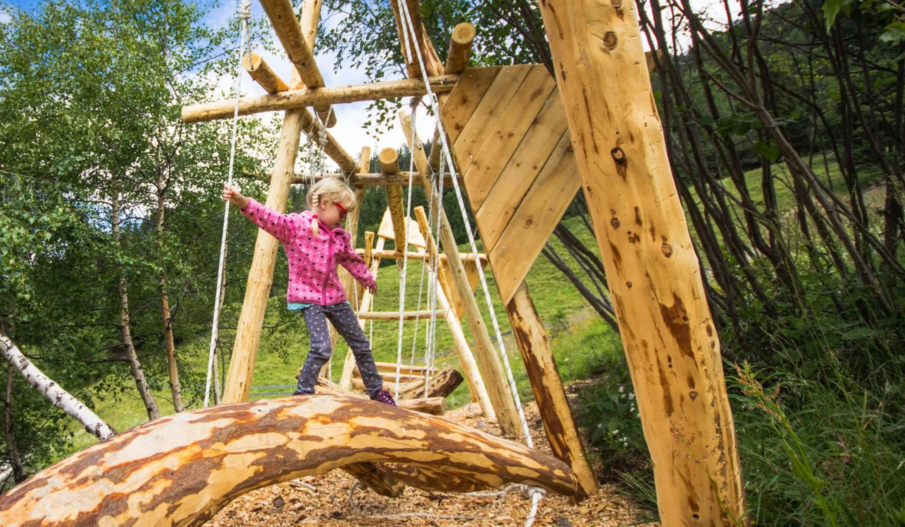 Children play ground in Berggasthof Hochzeigerhaus