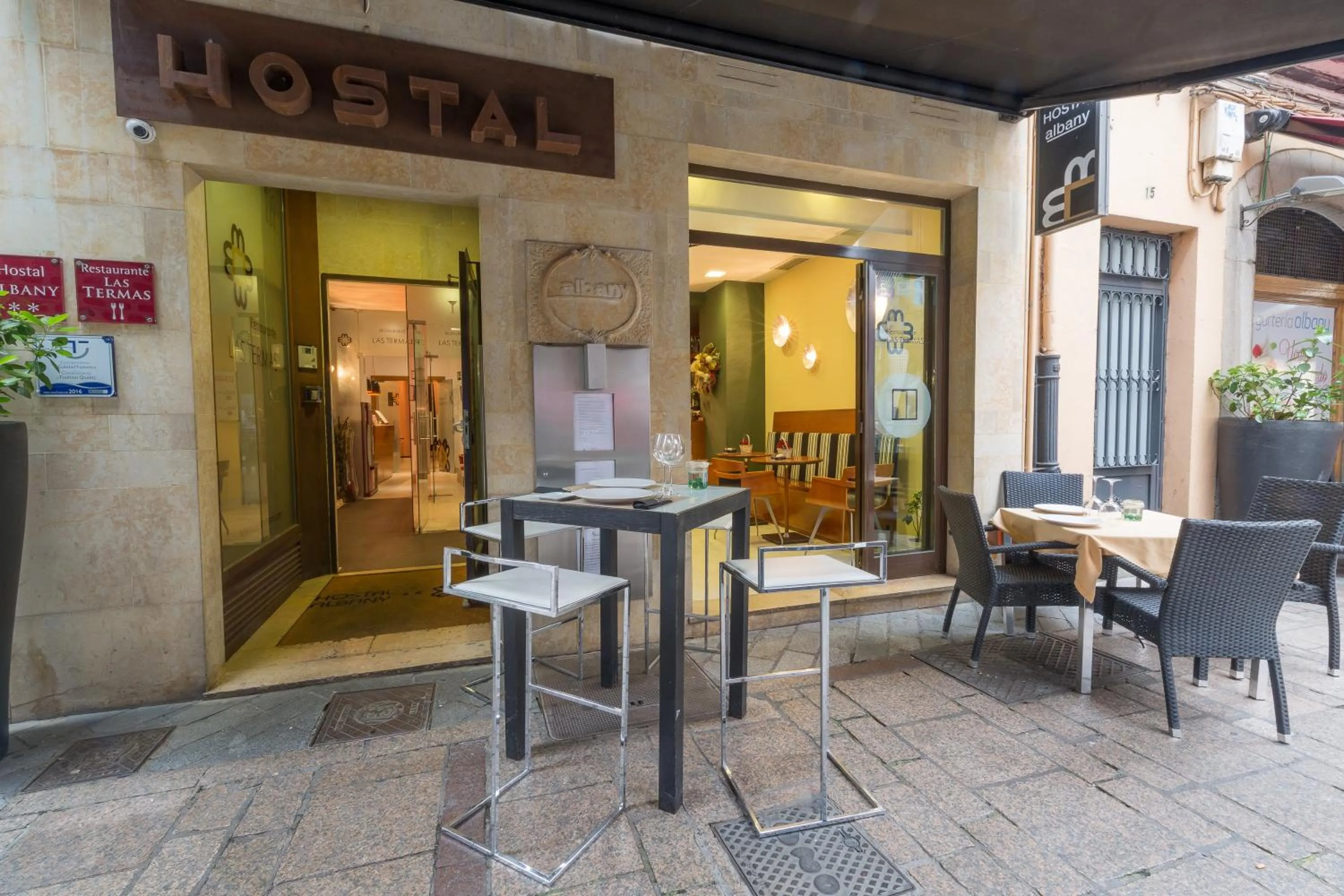 Lobby or reception in Hostal Albany