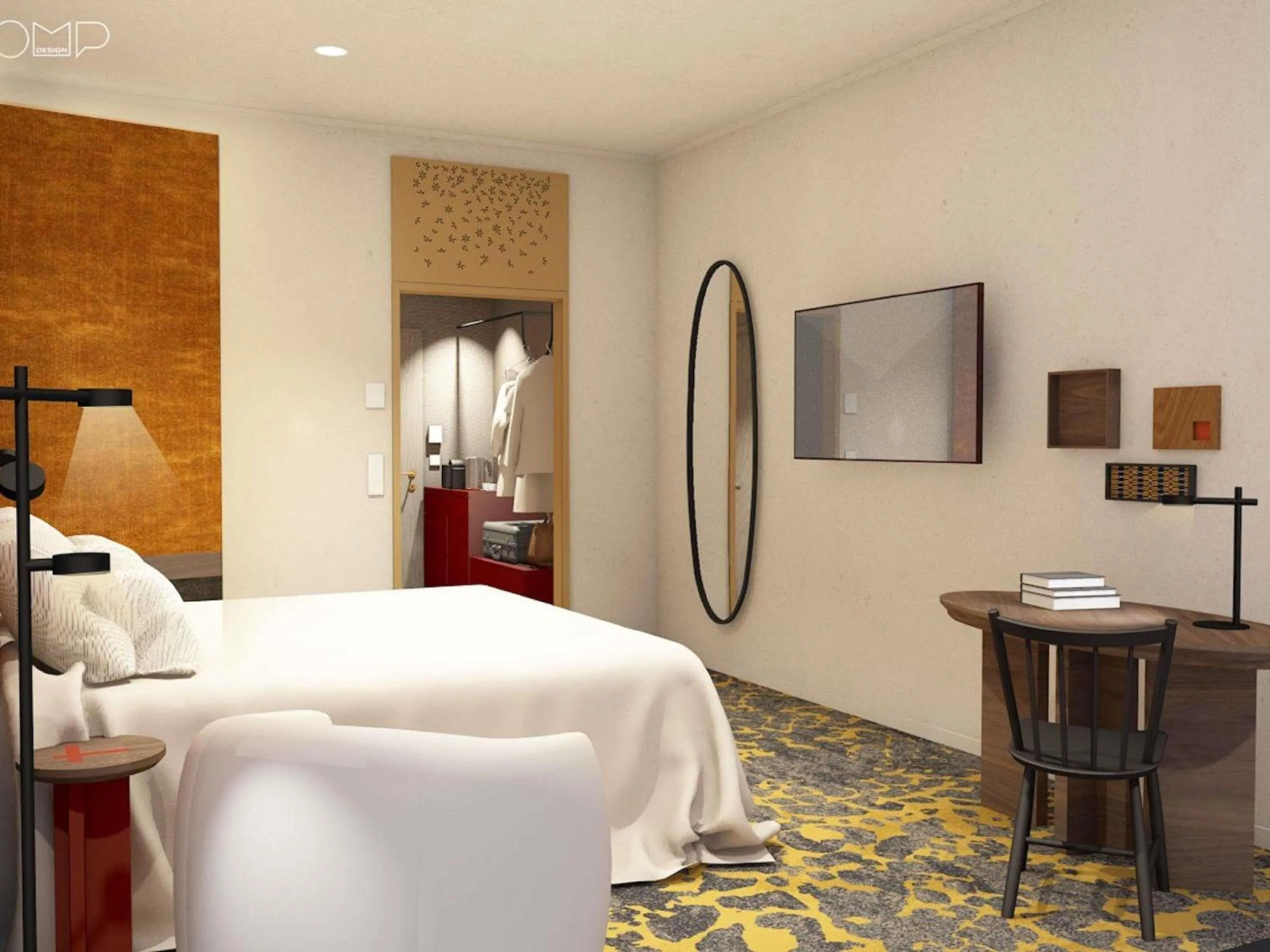 Bedroom, Bed in Hotel Lycium Debrecen - Handwritten Collection