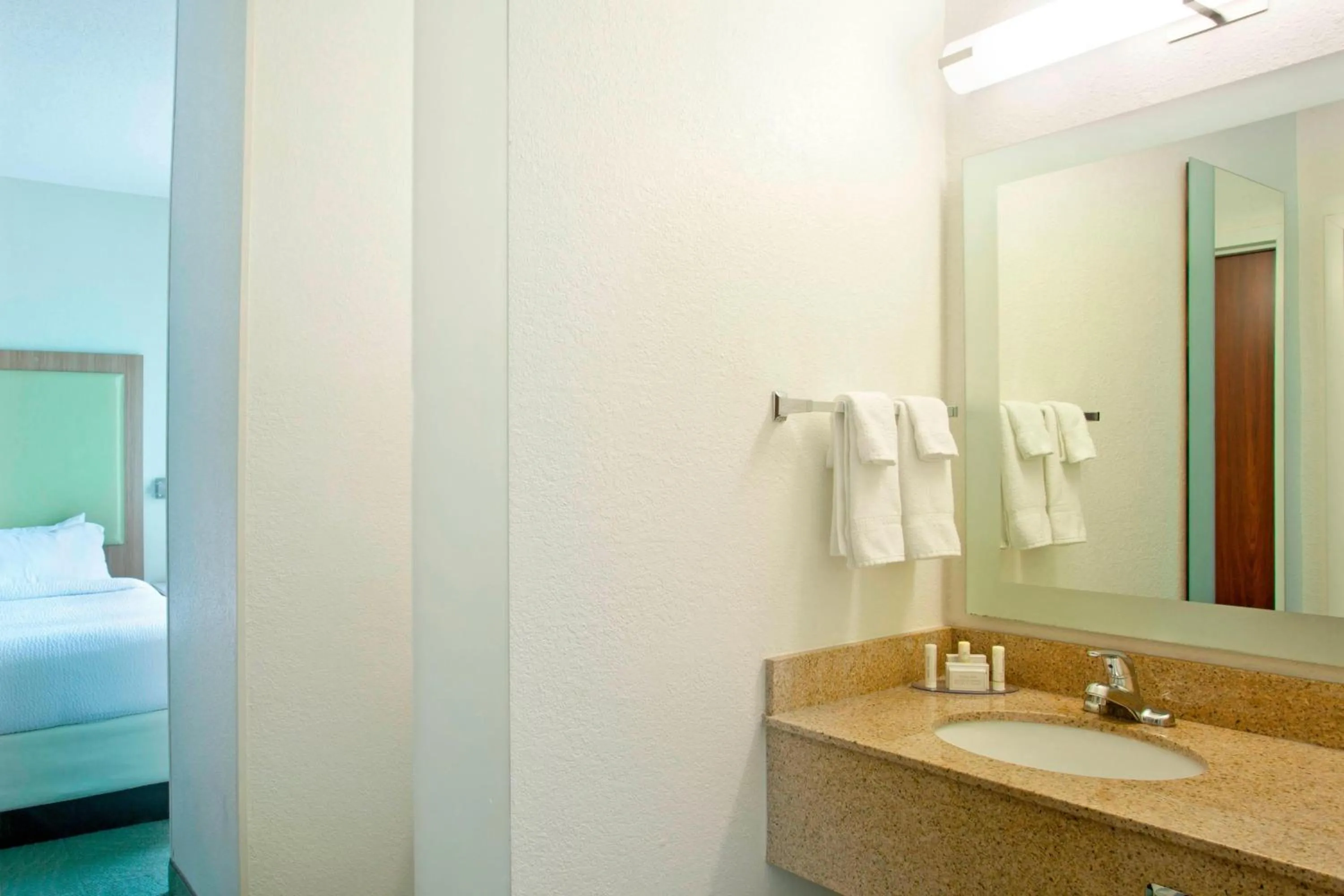 Bathroom, Bed in SpringHill Suites Nashville MetroCenter