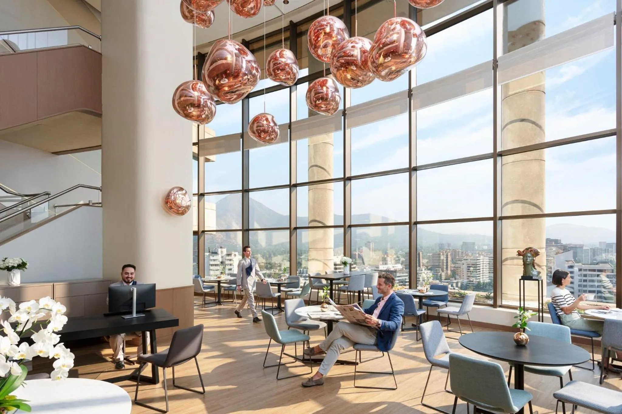 Decorative detail in Mandarin Oriental, Santiago