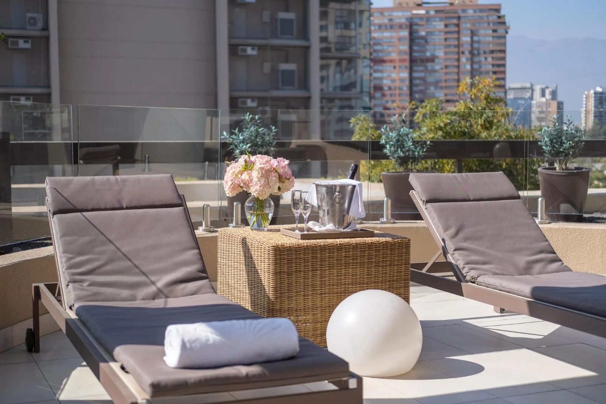 Balcony/Terrace in Mandarin Oriental, Santiago