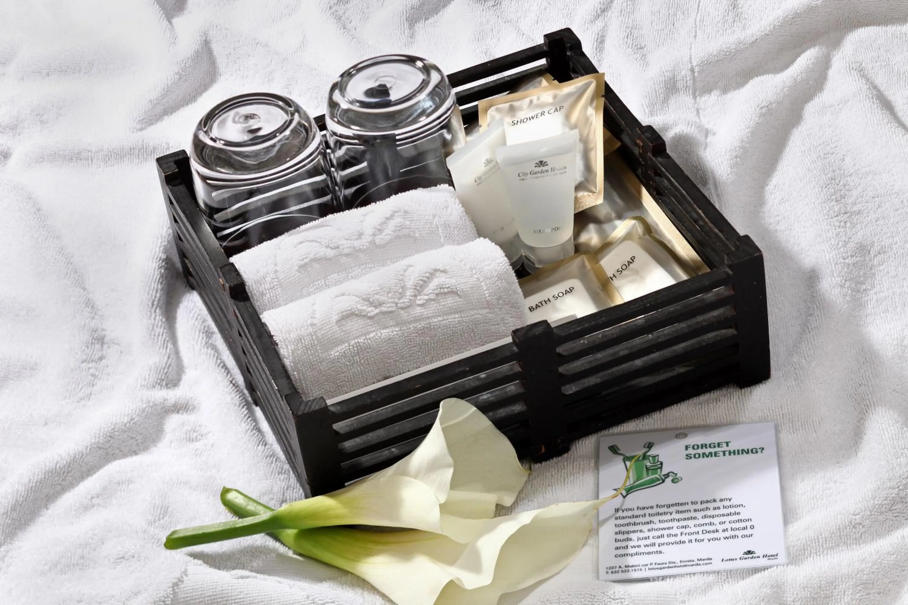 Decorative detail, Bed in Manila Lotus Hotel