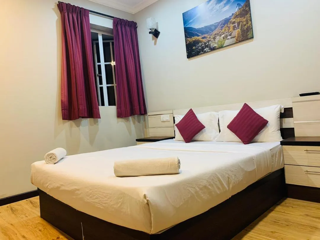 Bed in Zermatt Hotel