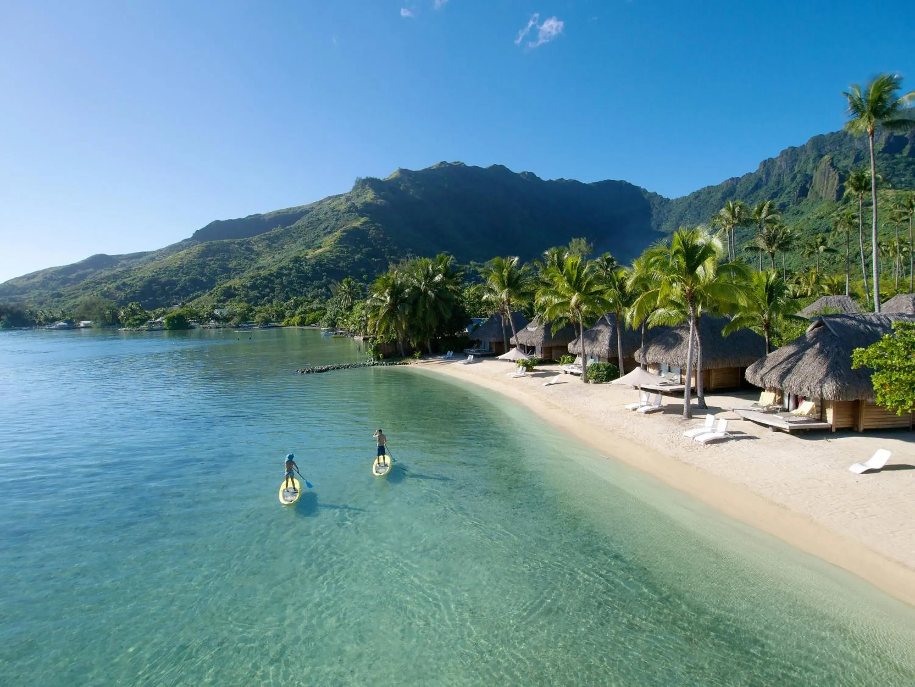 Bird's eye view in Manava Beach Resort & Spa Moorea Bird's eye view in Manava Beach Resort & Spa Moorea