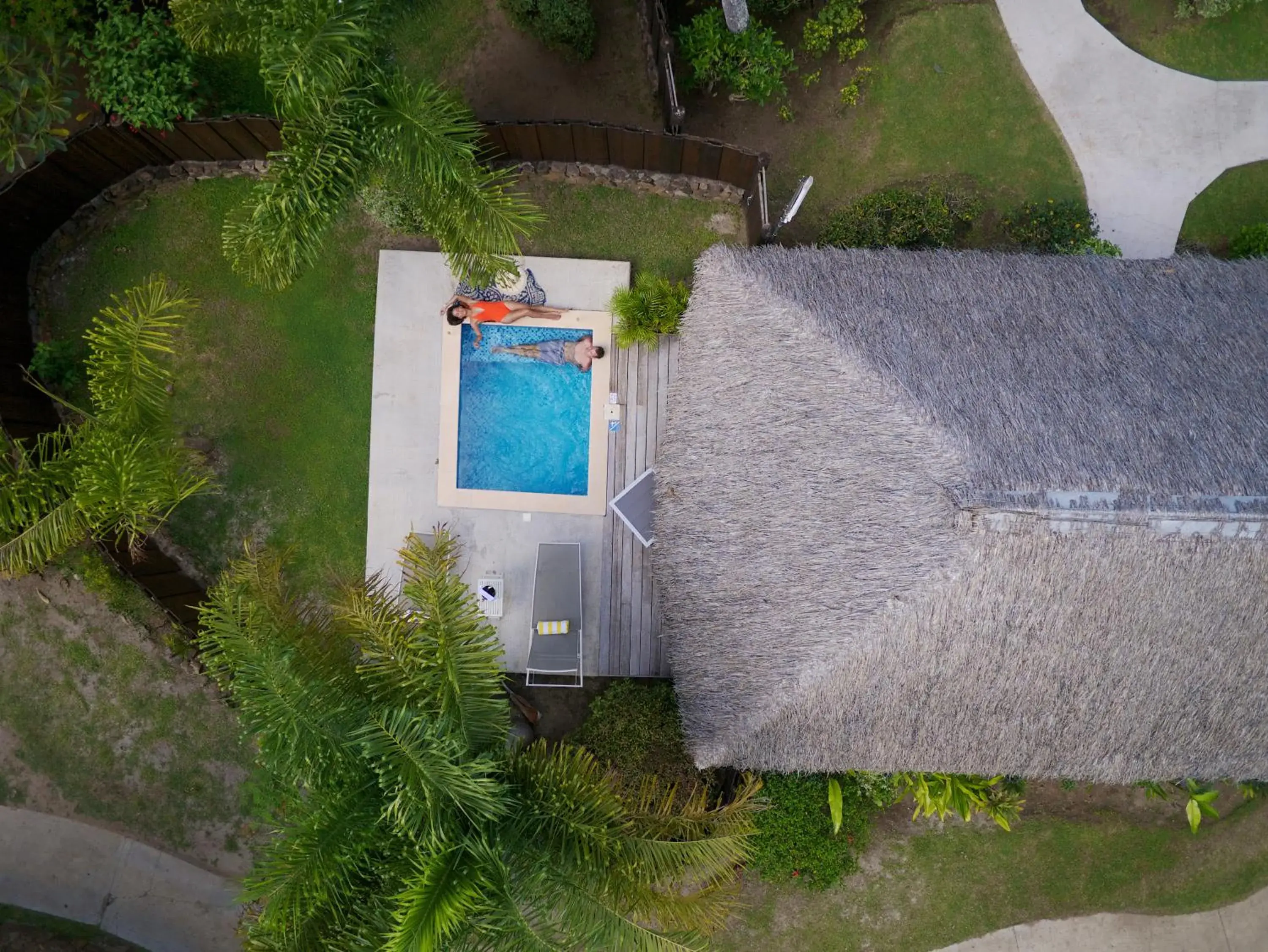 Bird's eye view in Manava Beach Resort & Spa Moorea Bird's eye view in Manava Beach Resort & Spa Moorea