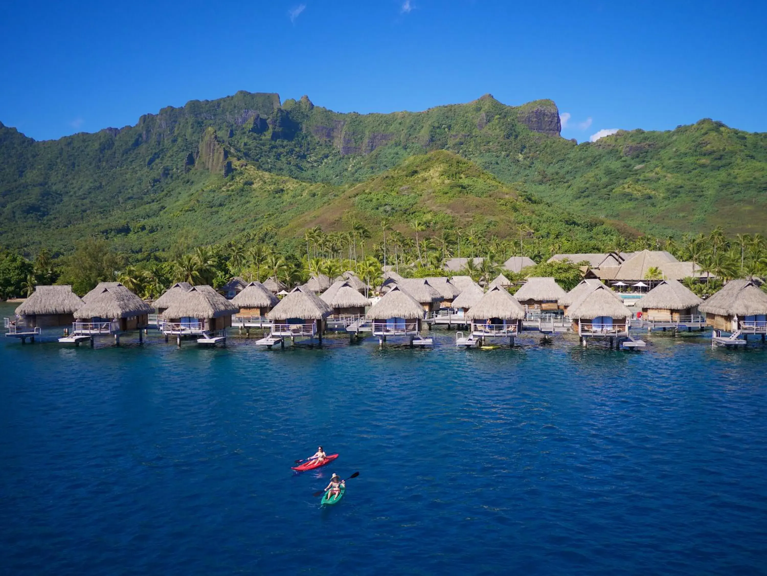 Bird's eye view in Manava Beach Resort & Spa Moorea Bird's eye view in Manava Beach Resort & Spa Moorea