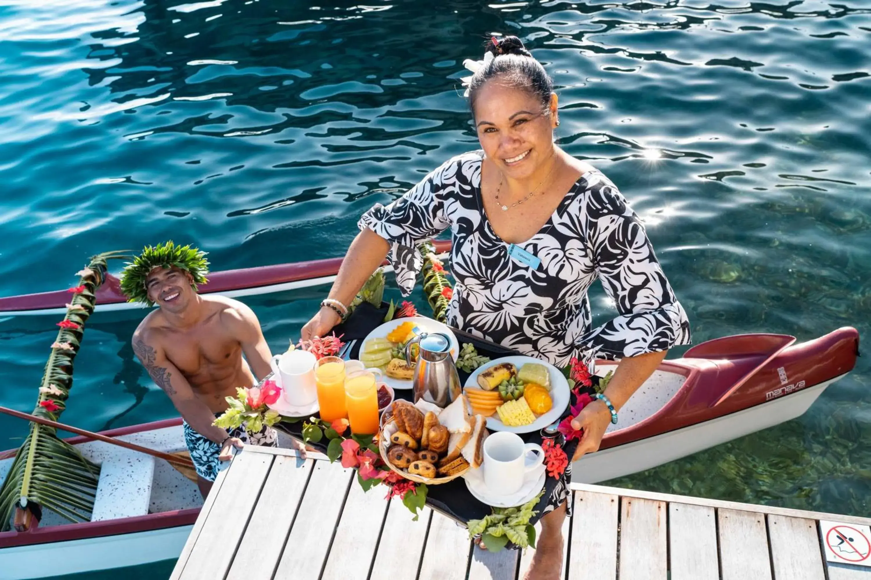 Breakfast in Manava Beach Resort & Spa Moorea Breakfast in Manava Beach Resort & Spa Moorea