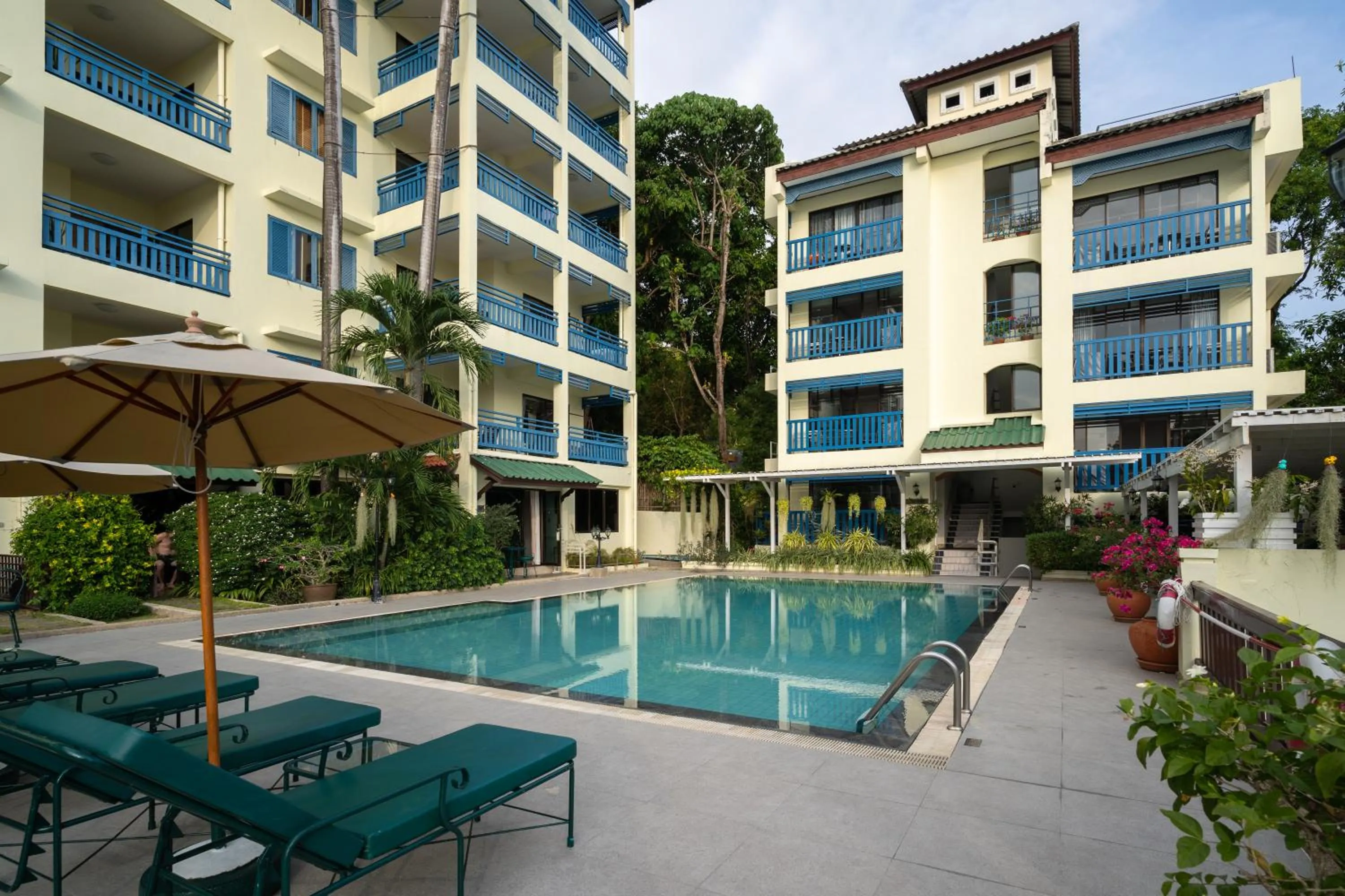 Pool view in Kantary Bay Hotel Phuket