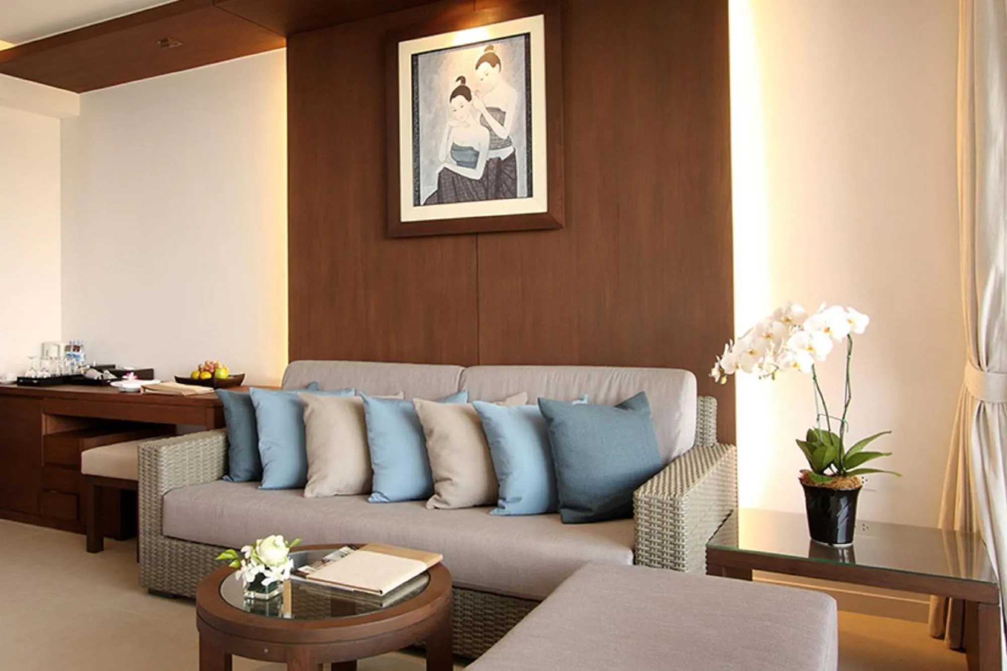 Seating area in Cape Panwa Hotel Phuket