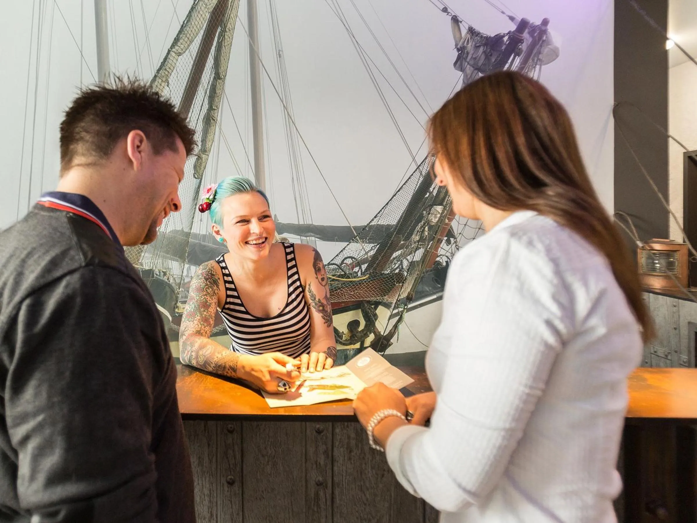 Lobby or reception in Hotel Heimathafen