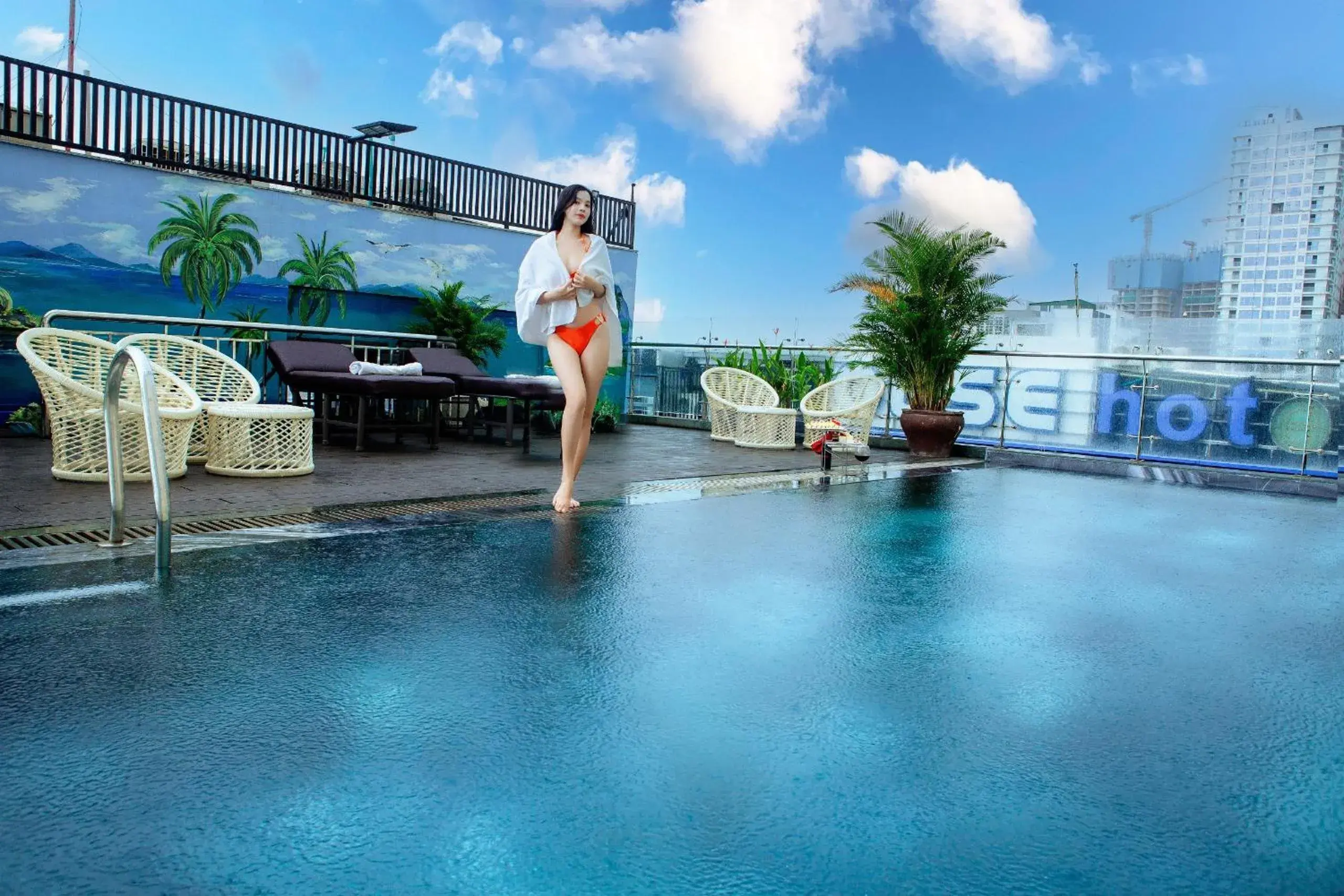 Pool view in Dylan Hotel Danang Pool view in Dylan Hotel Danang